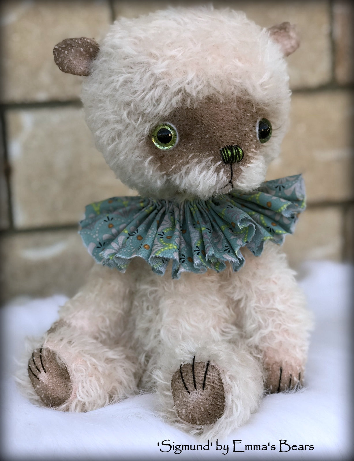 Sigmund - 13" hand-dyed double thick mohair Artist Bear by Emma's Bears - Limited Edition