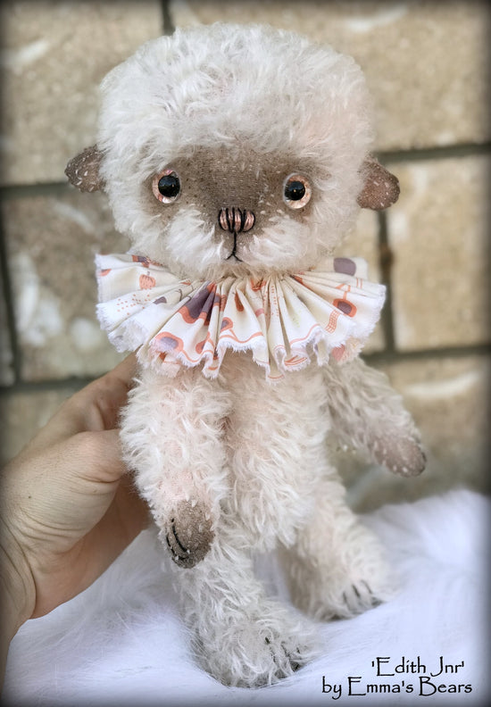 Edith Jnr - 11" hand-dyed double thick mohair Artist Bear by Emma's Bears - Limited Edition