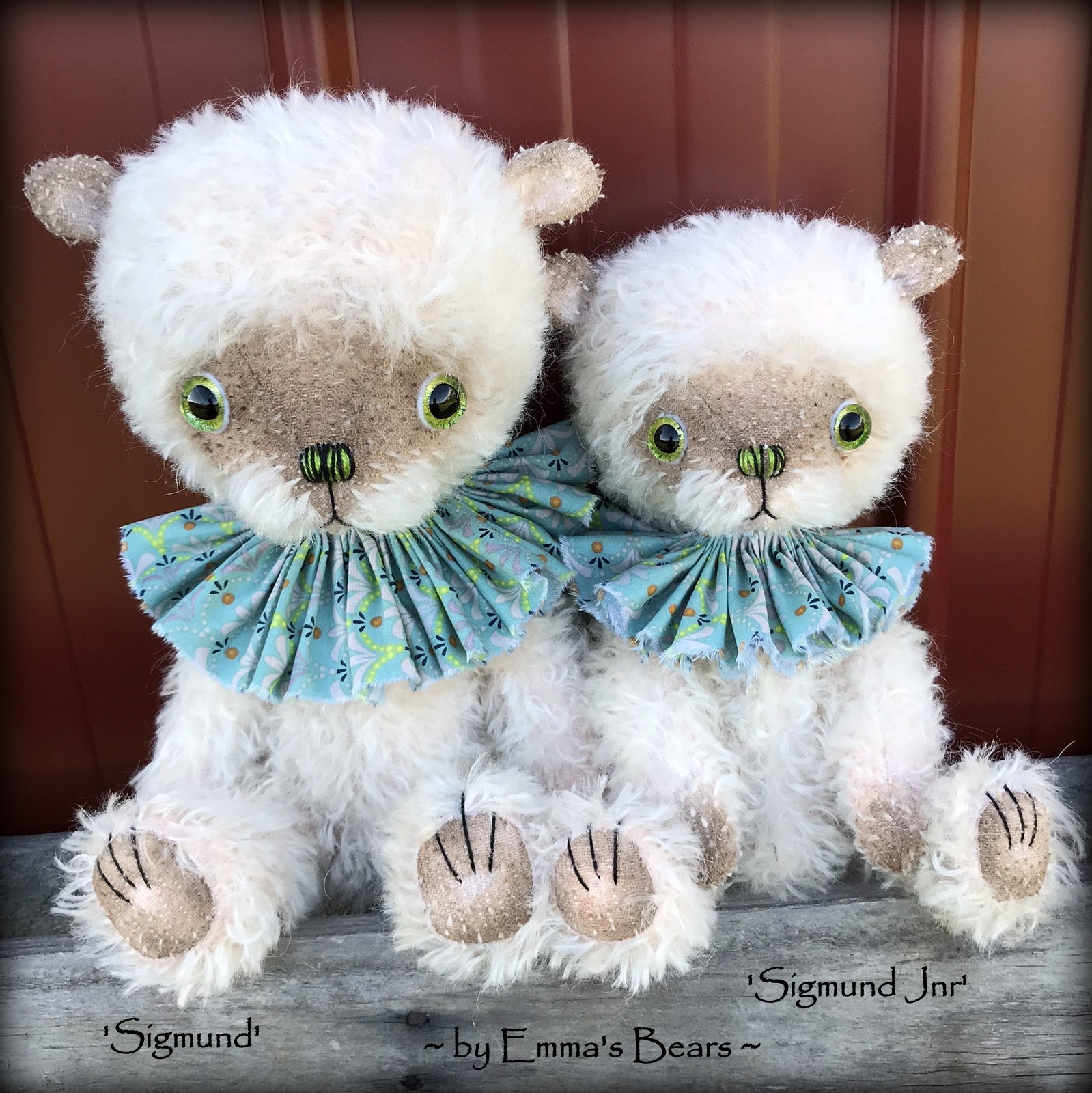 Sigmund - 13" hand-dyed double thick mohair Artist Bear by Emma's Bears - Limited Edition