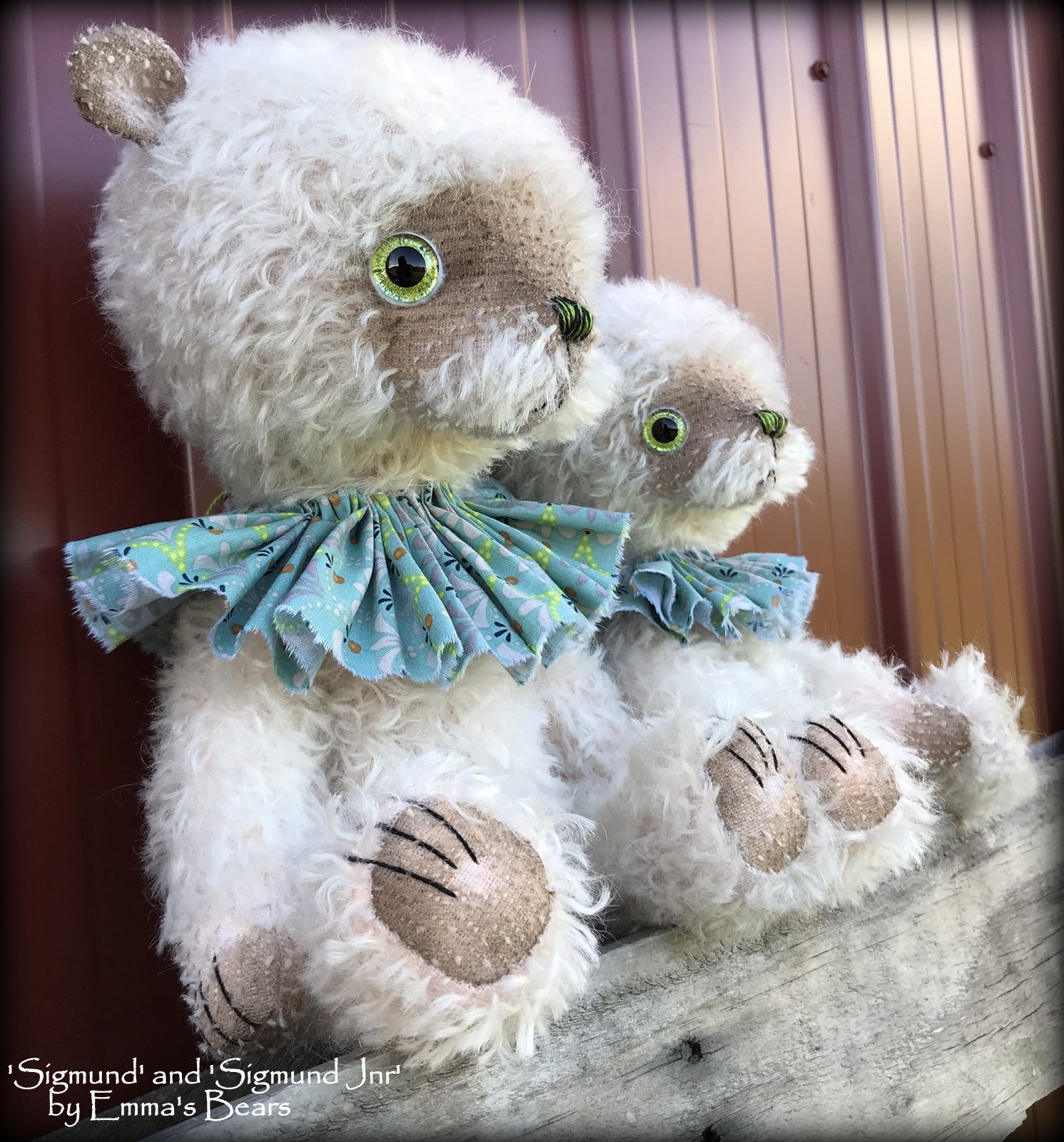 Sigmund - 13" hand-dyed double thick mohair Artist Bear by Emma's Bears - Limited Edition