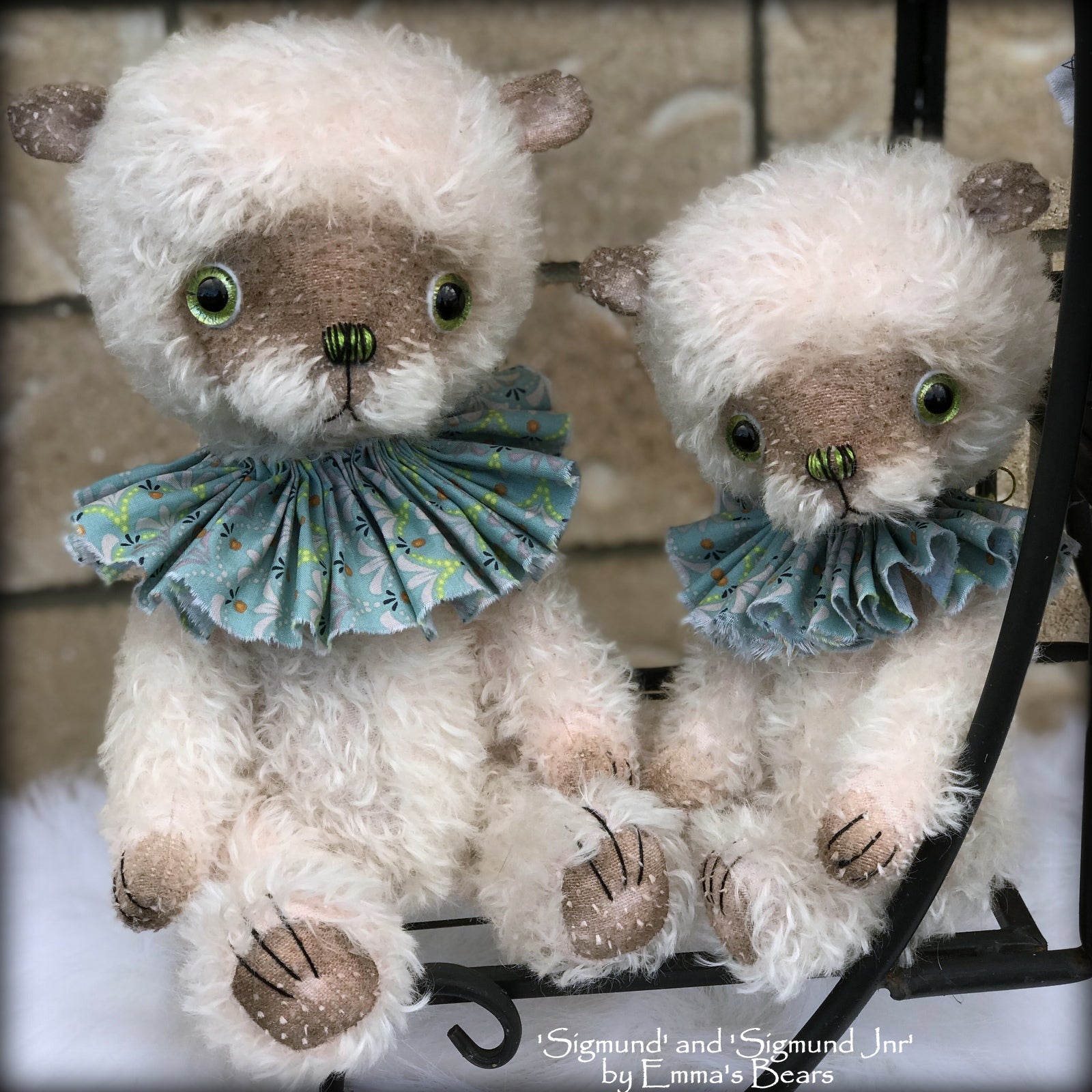 Sigmund - 13" hand-dyed double thick mohair Artist Bear by Emma's Bears - Limited Edition