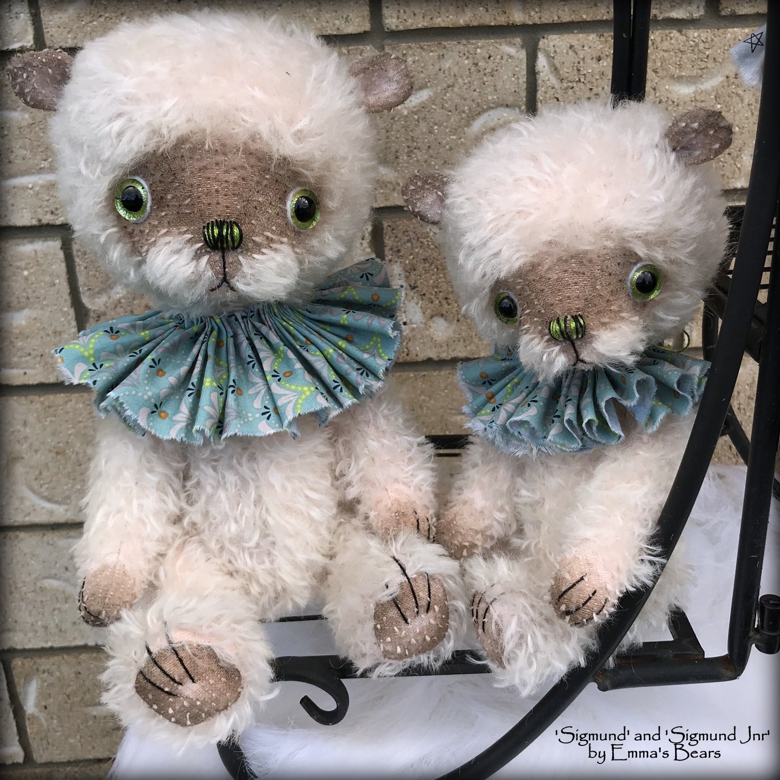 Sigmund - 13" hand-dyed double thick mohair Artist Bear by Emma's Bears - Limited Edition