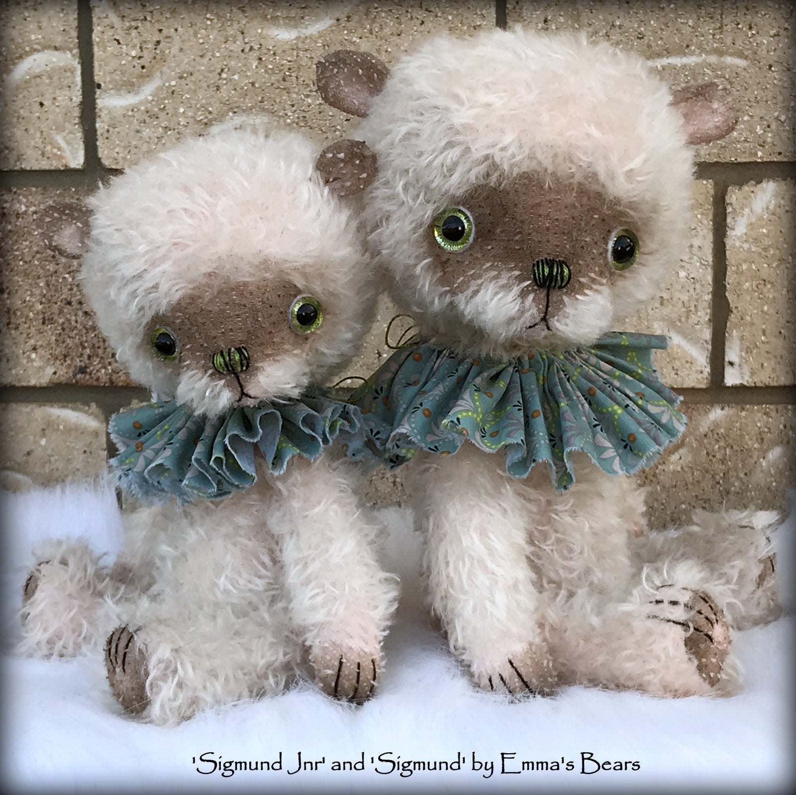 Sigmund - 13" hand-dyed double thick mohair Artist Bear by Emma's Bears - Limited Edition