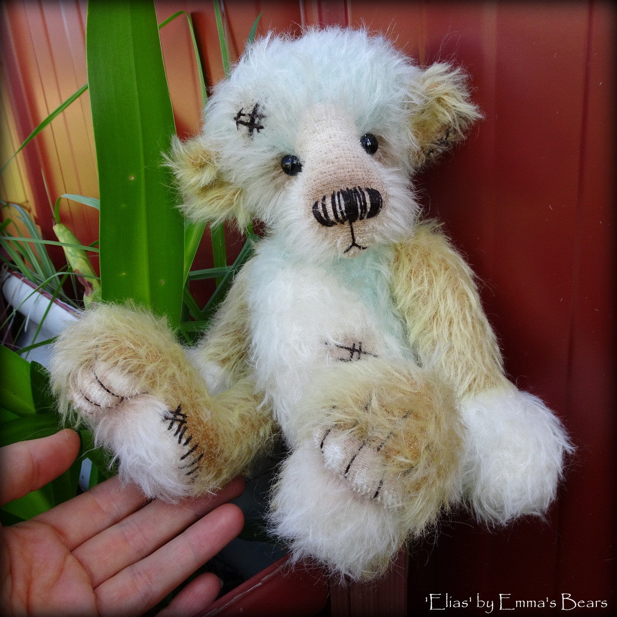 Elias - 10in well worn mohair Artist Bear by Emmas Bears