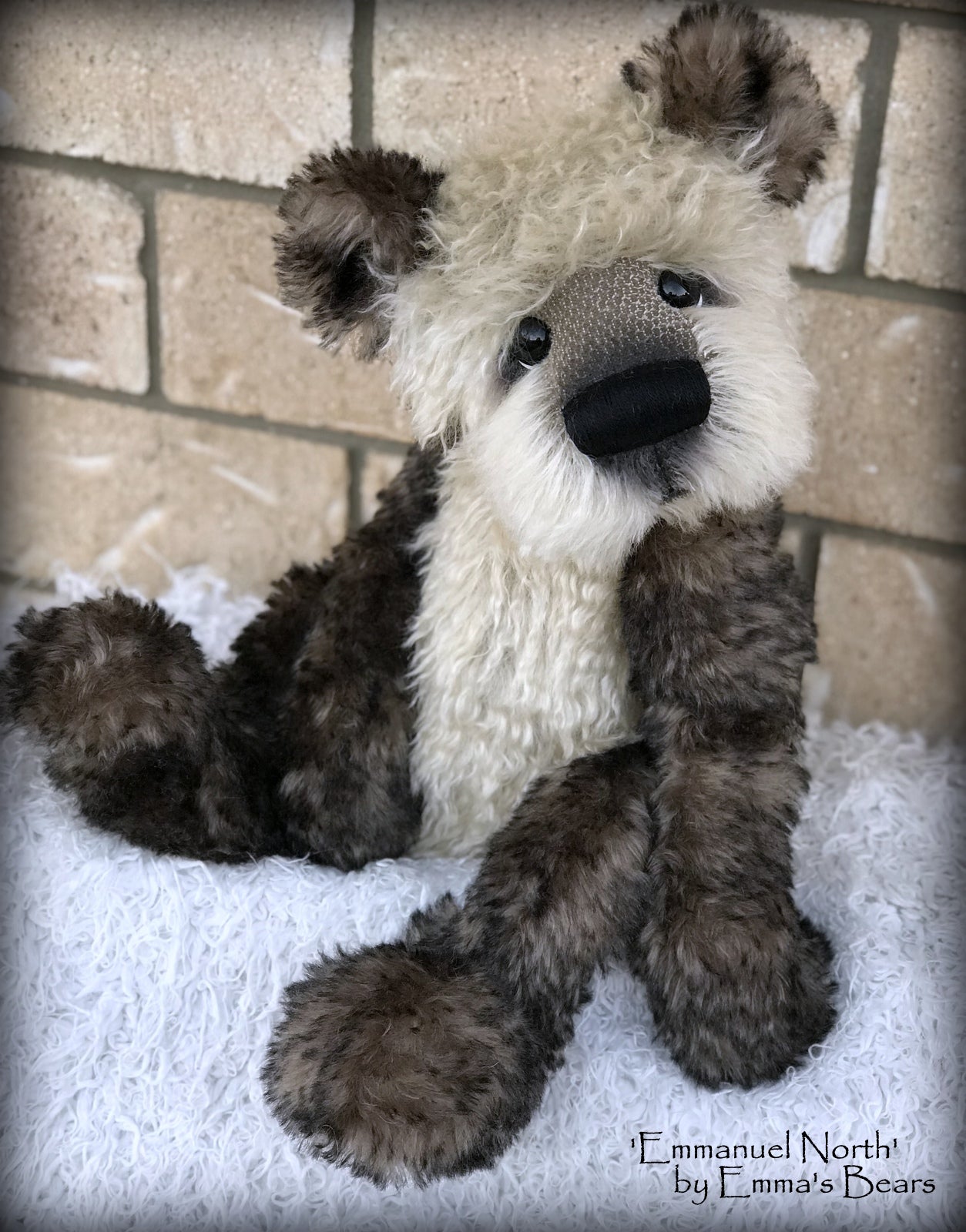 Emmanuel North - 20" Christmas 2018 Toddler Artist Bear by Emma's Bears - OOAK