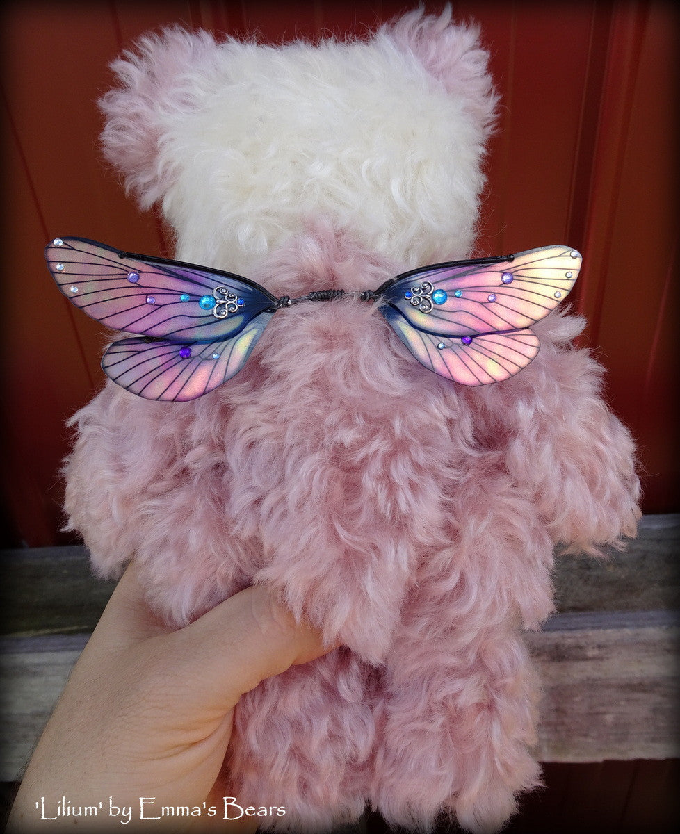 Lilium - 9IN hand dyed kid mohair bear by Emmas Bears - OOAK