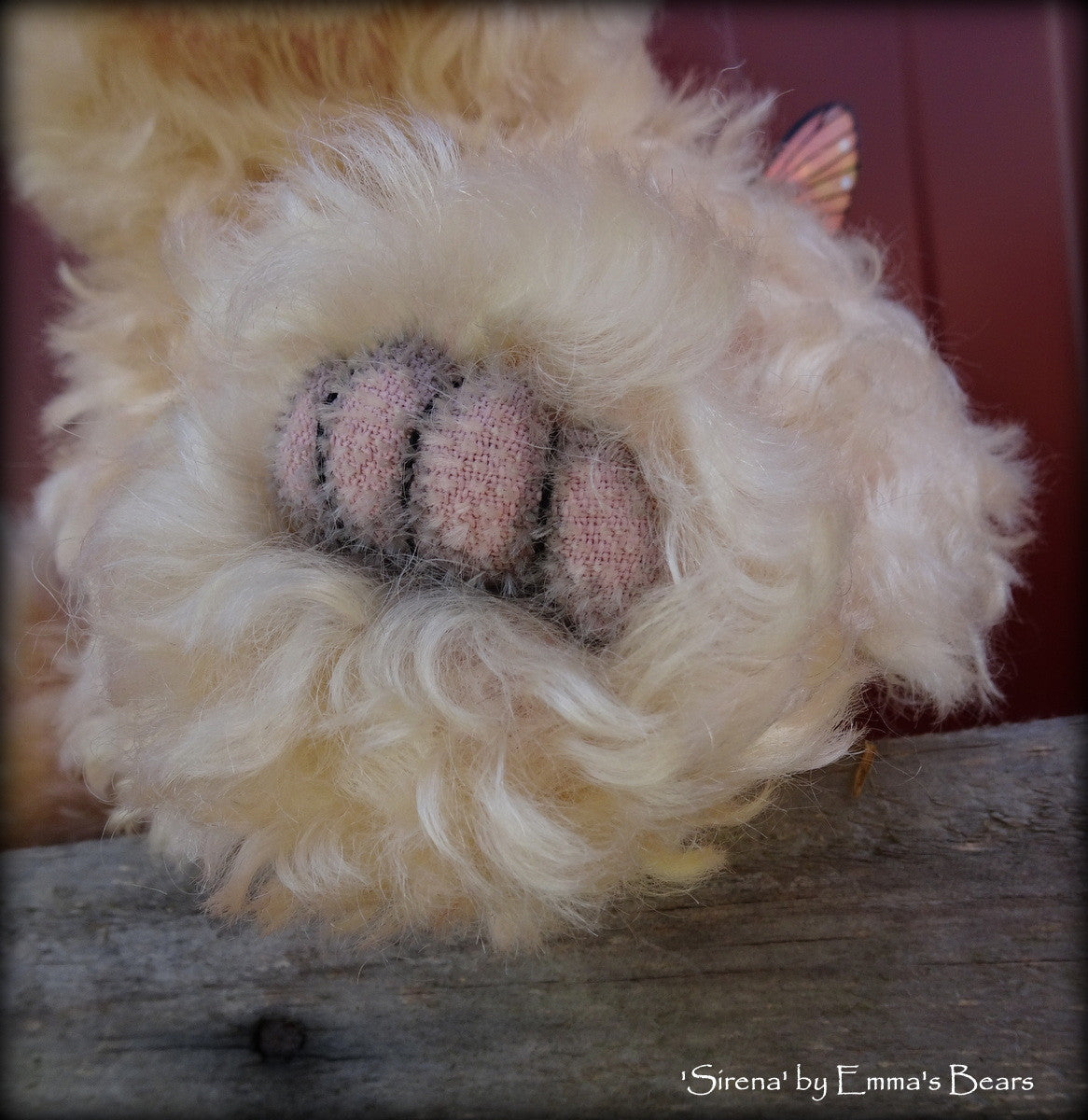 Sirena - 9IN hand dyed mohair bear by Emmas Bears - OOAK