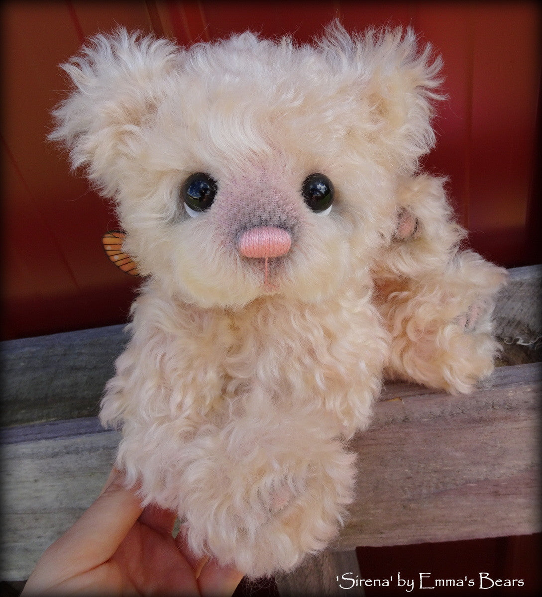 Sirena - 9IN hand dyed mohair bear by Emmas Bears - OOAK