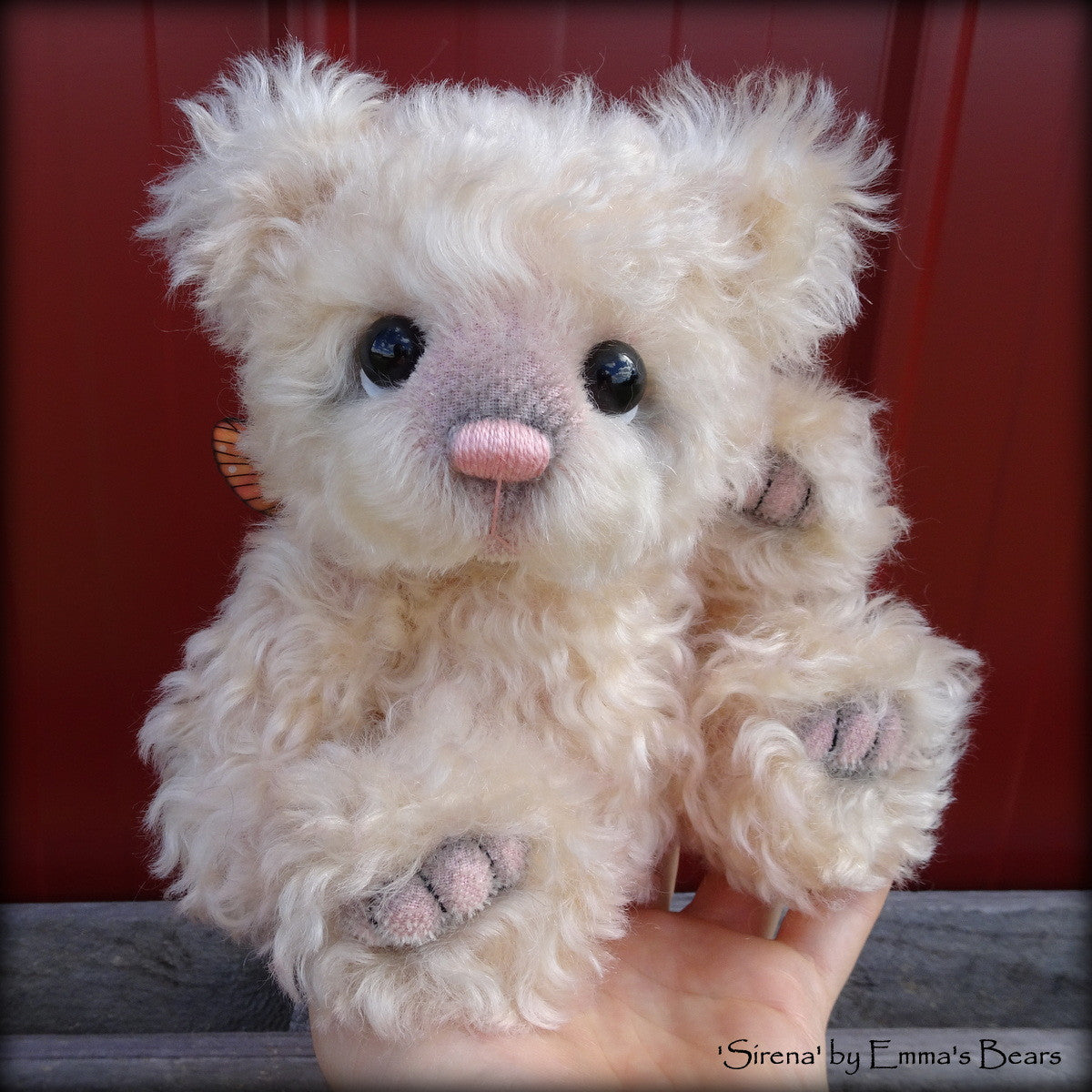 Sirena - 9IN hand dyed mohair bear by Emmas Bears - OOAK