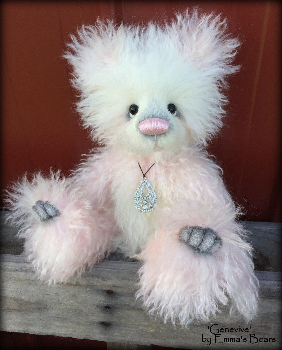 Genevive - 13" mohair panda bear artist creation by Emmas Bears - OOAK