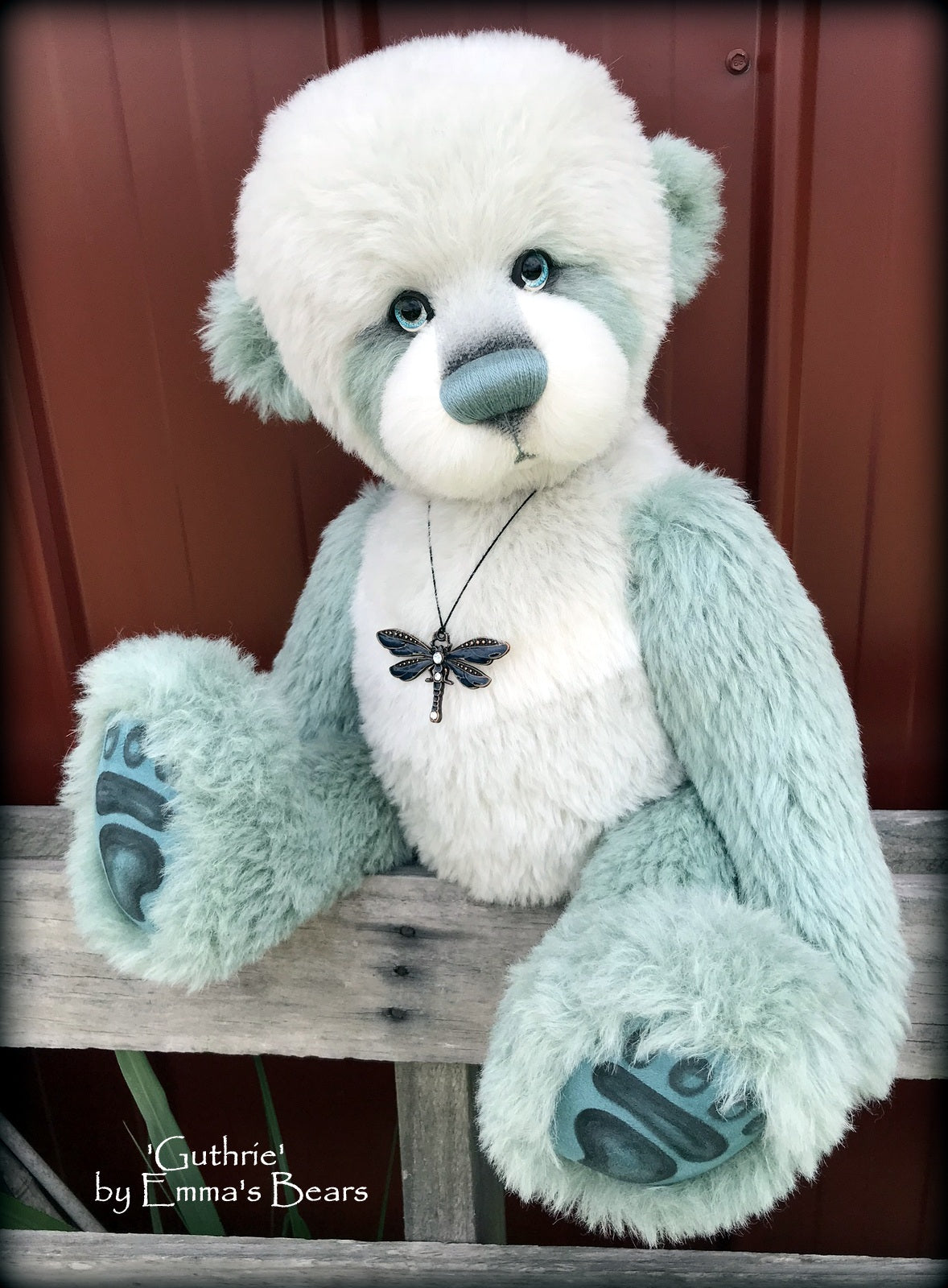 Guthrie - 23in hand dyed ALPACA Artist Bear by Emmas Bears - OOAK