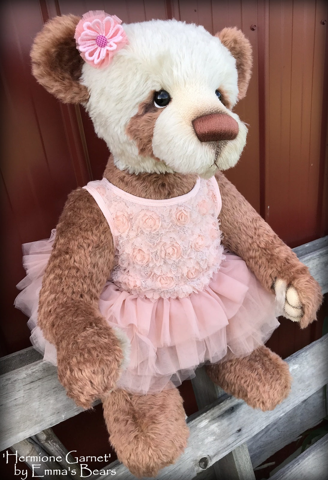 Hermione Garnet - 28" Mohair Artist Bear by Emmas Bears - OOAK