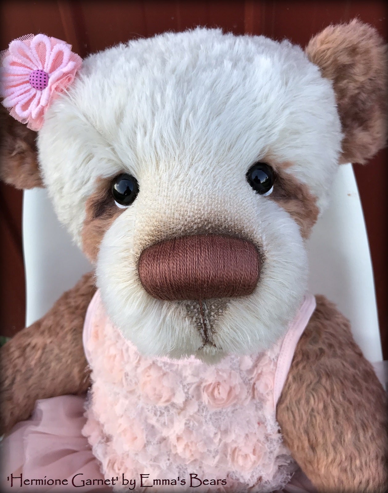 Hermione Garnet - 28" Mohair Artist Bear by Emmas Bears - OOAK