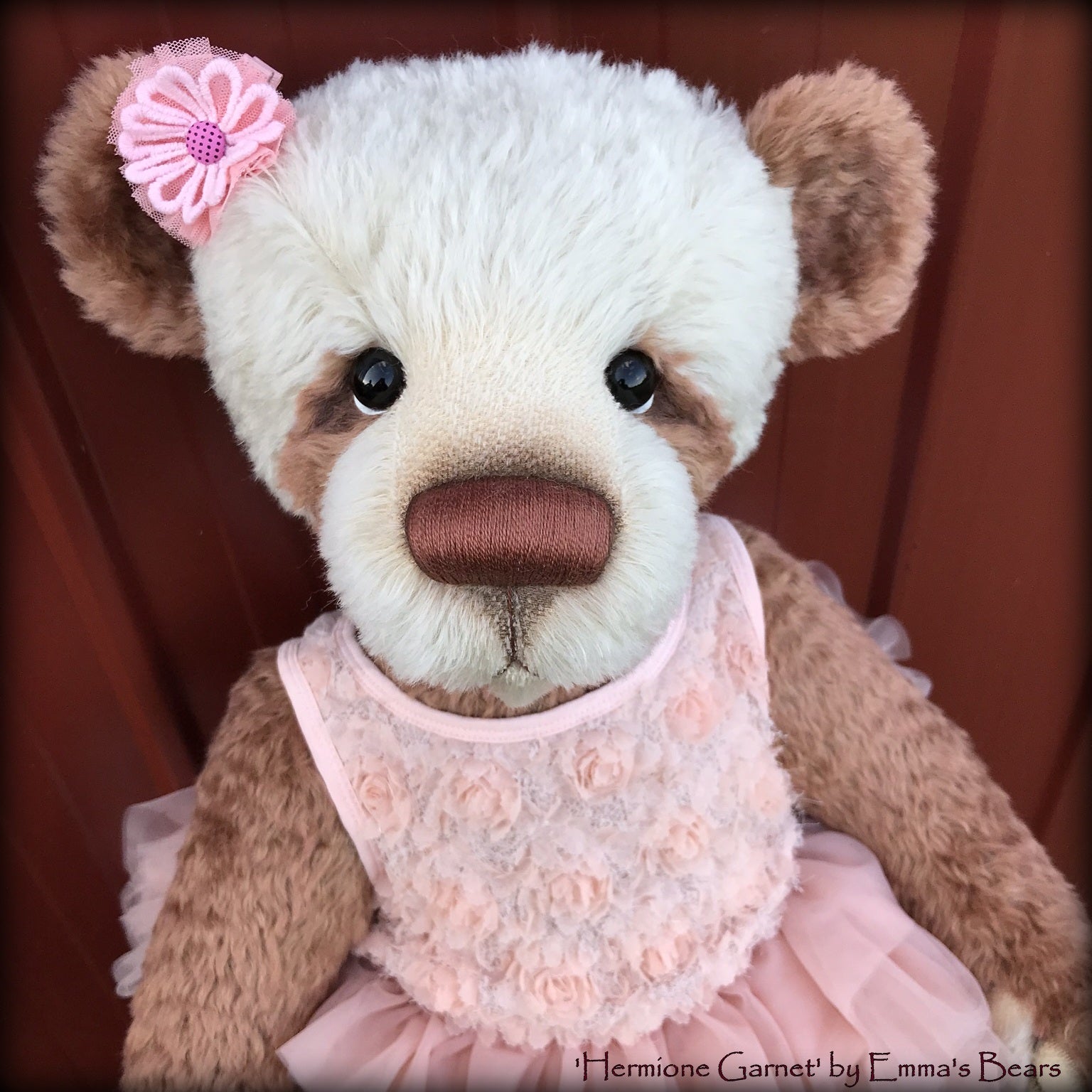 Hermione Garnet - 28" Mohair Artist Bear by Emmas Bears - OOAK