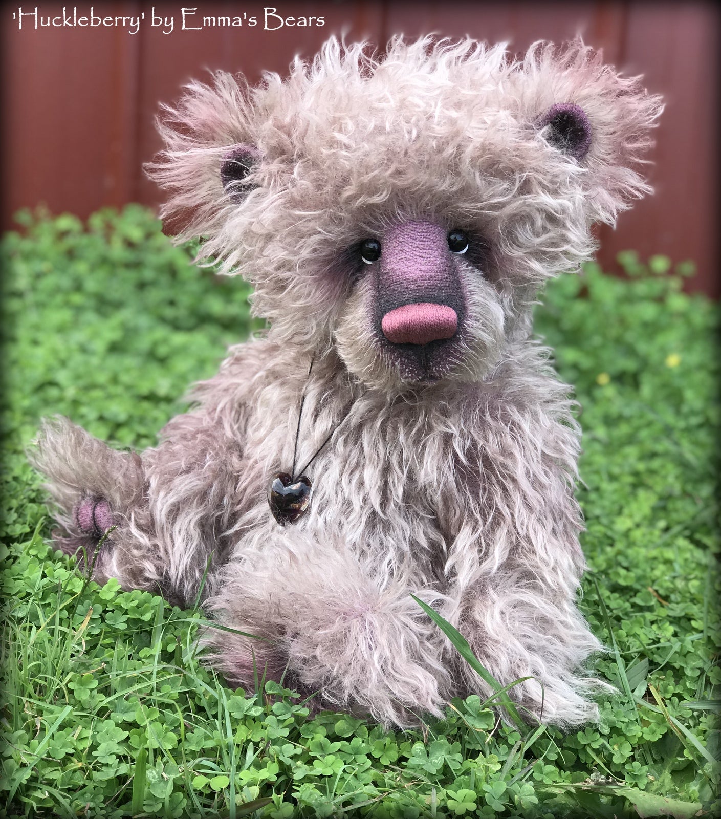 Huckleberry - 17" hand-dyed mohair Artist Bear by Emma's Bears - OOAK