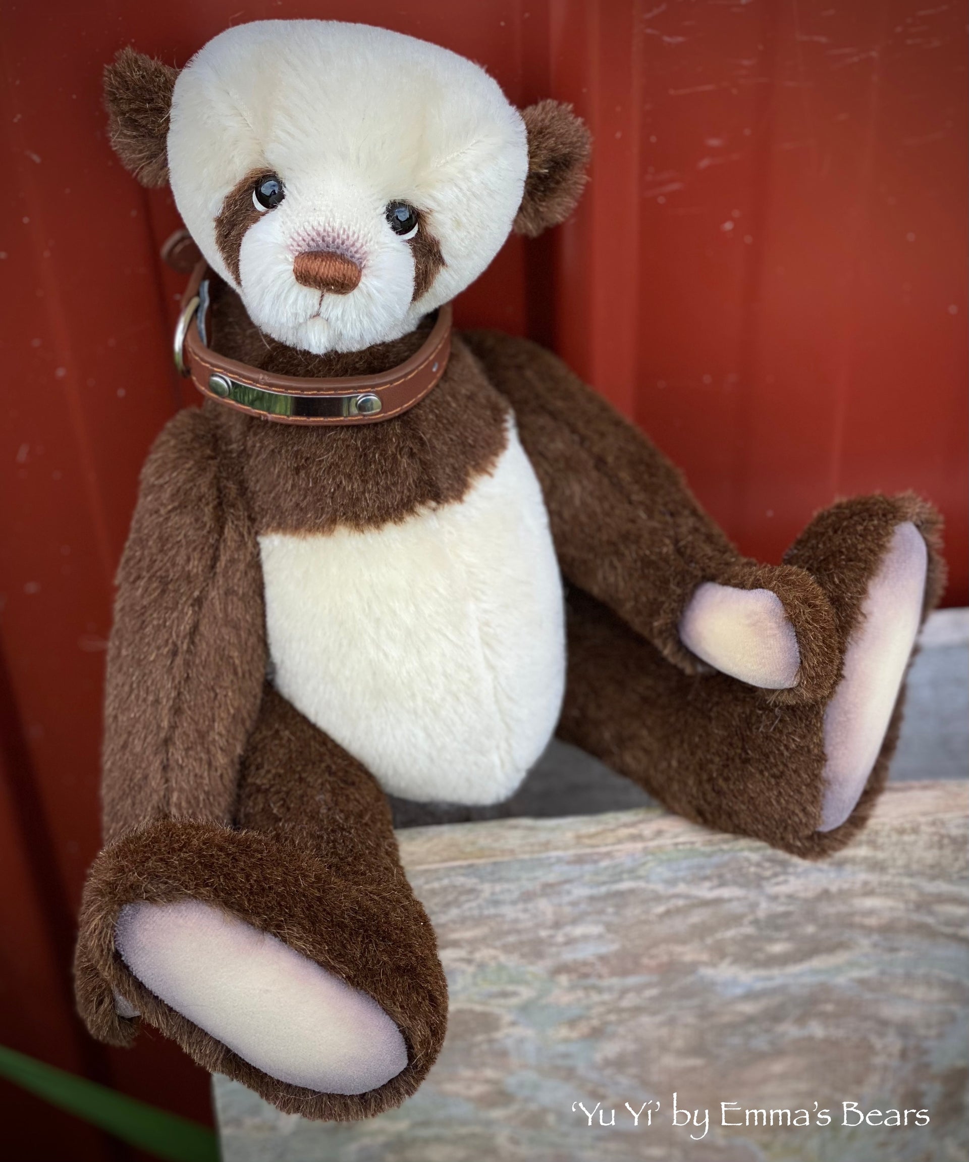 Yu Yi - 12" mohair artist panda bear  - OOAK by Emma's Bears