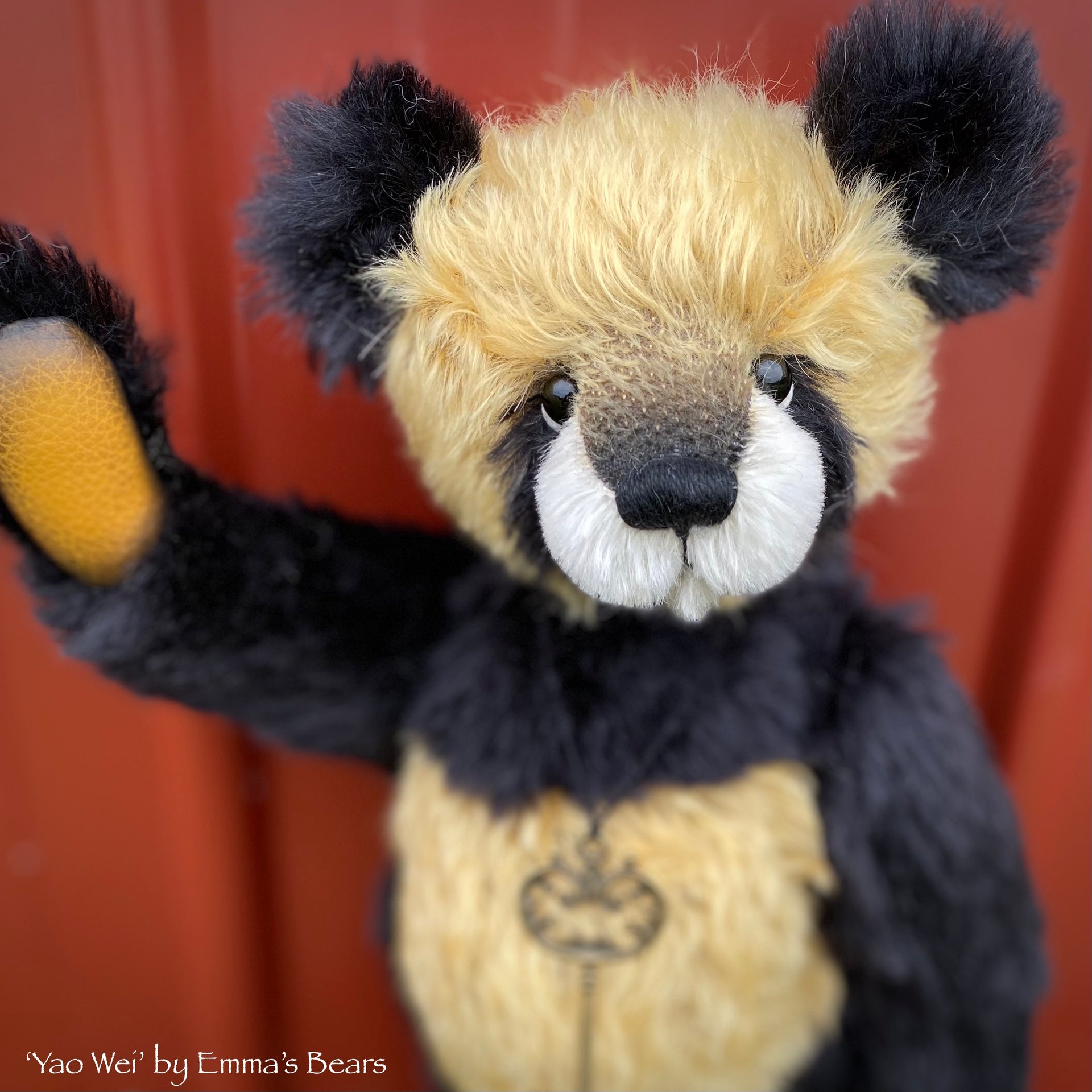 Yao Wei - 13" mohair artist panda bear  - OOAK by Emma's Bears