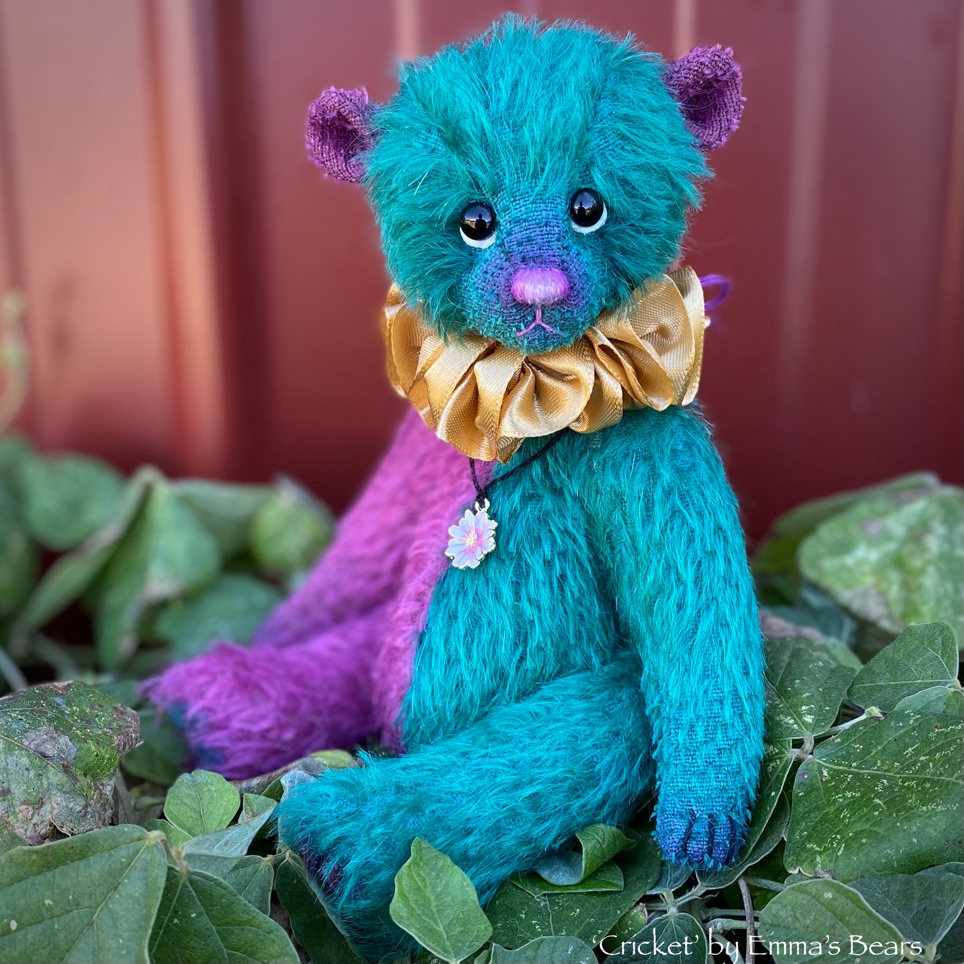 Cricket - 8" Two Tone Mohair Artist Bear by Emma's Bears - OOAK