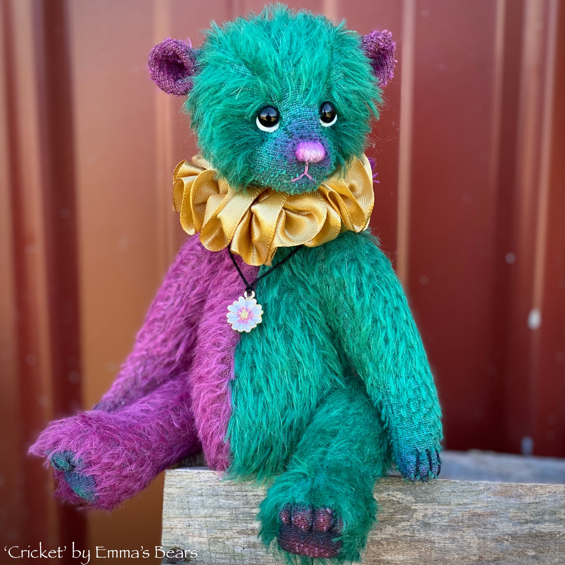 Cricket - 8" Two Tone Mohair Artist Bear by Emma's Bears - OOAK