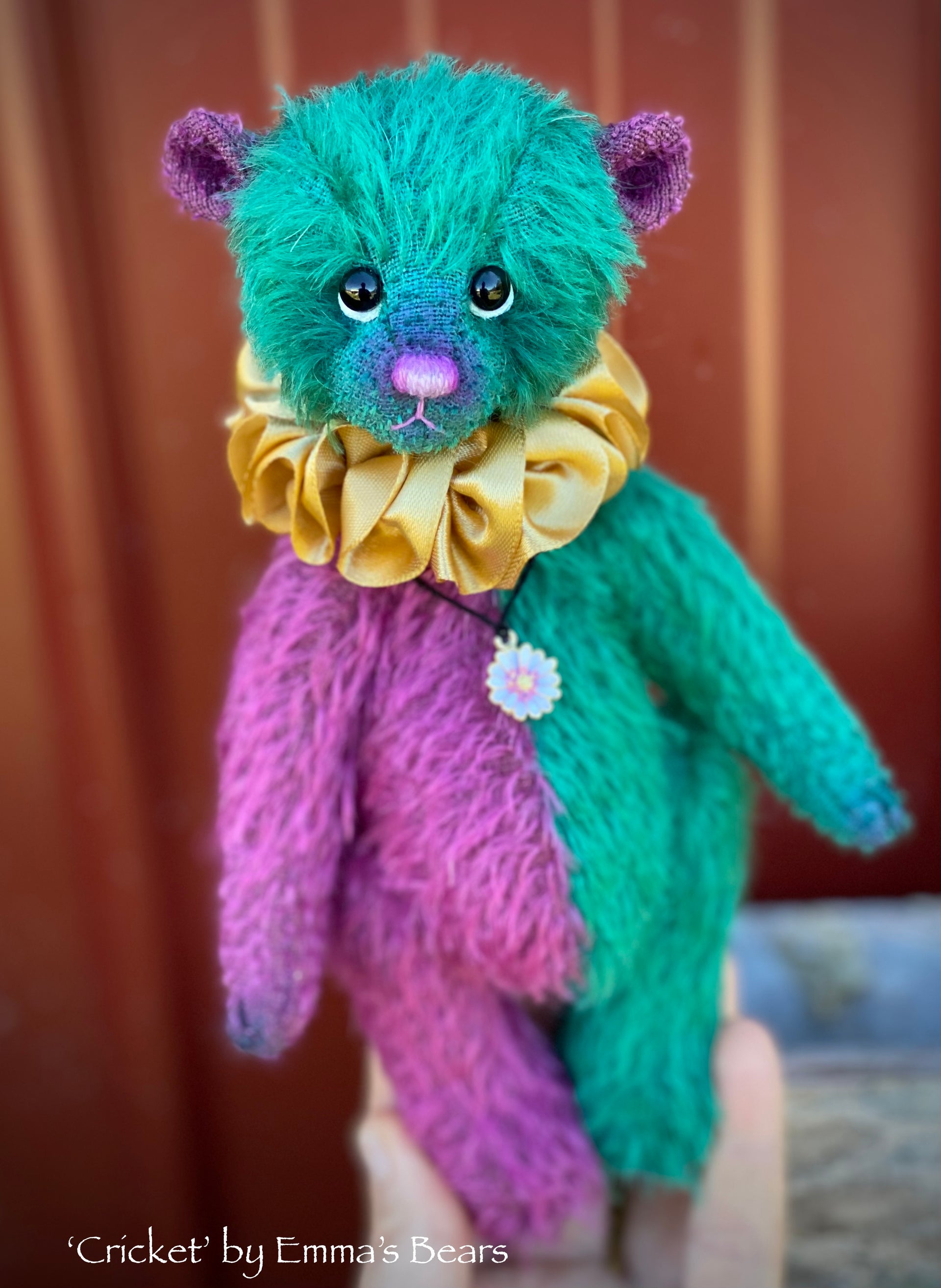 Cricket - 8" Two Tone Mohair Artist Bear by Emma's Bears - OOAK