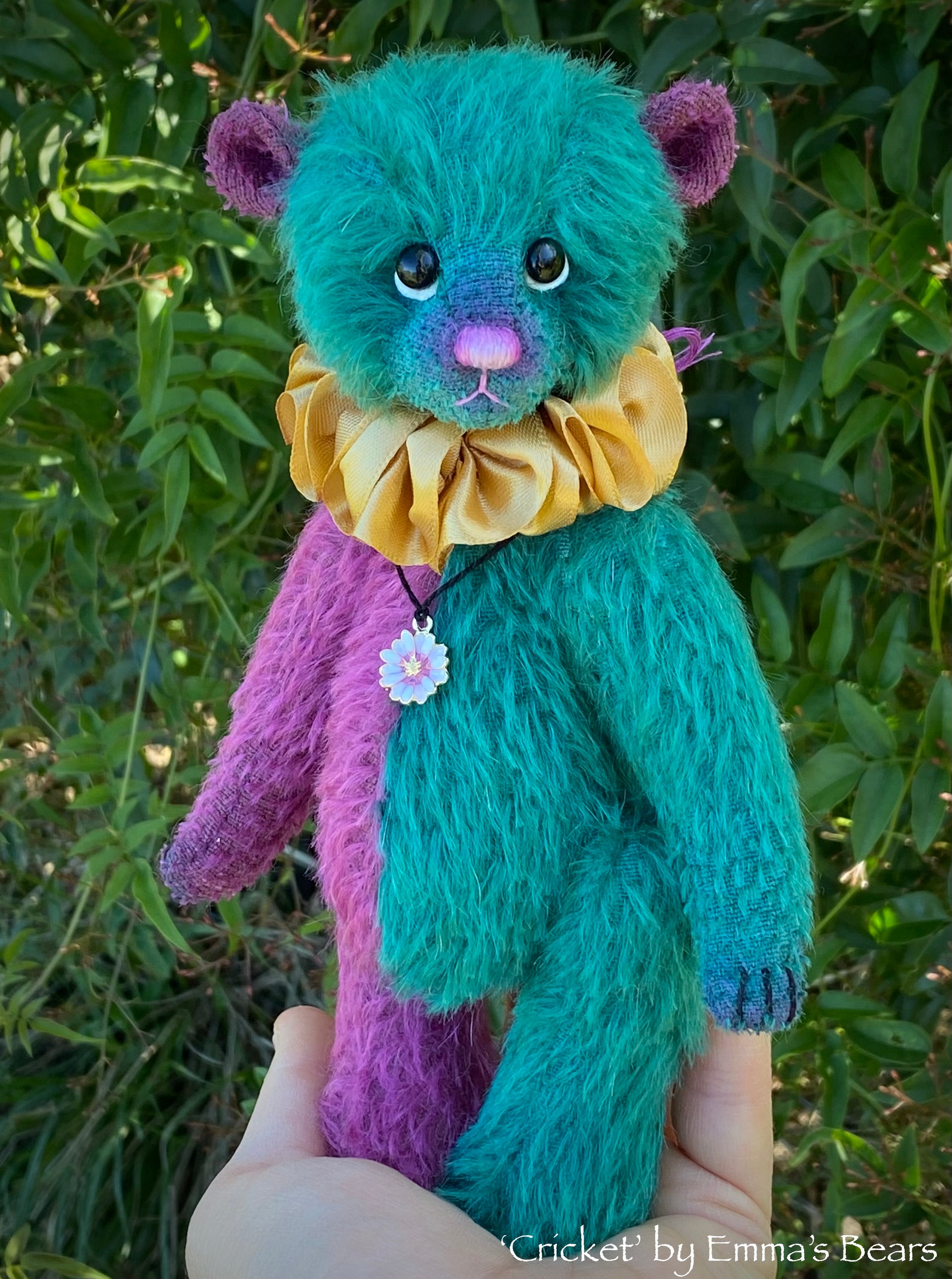 Cricket - 8" Two Tone Mohair Artist Bear by Emma's Bears - OOAK