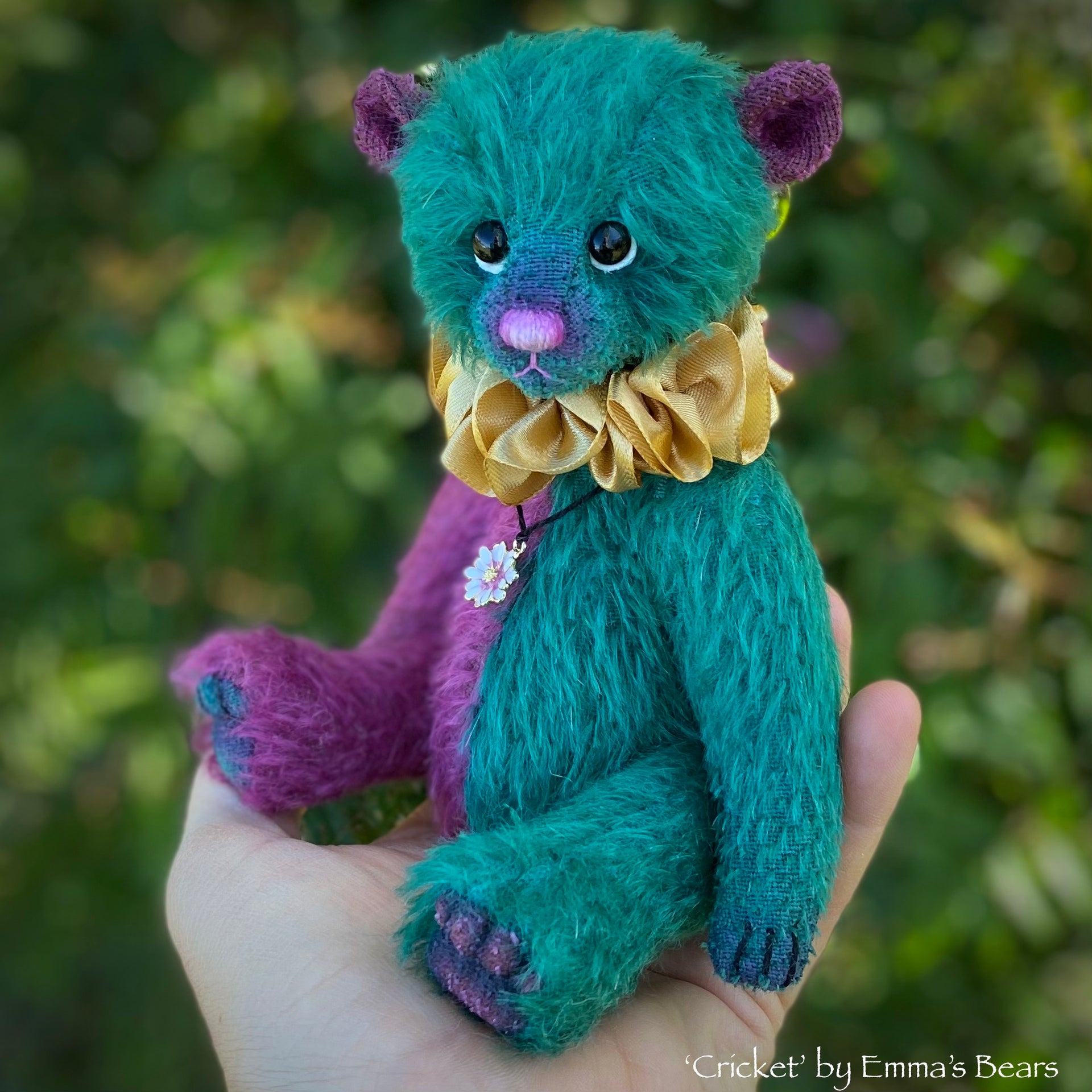 Cricket - 8" Two Tone Mohair Artist Bear by Emma's Bears - OOAK