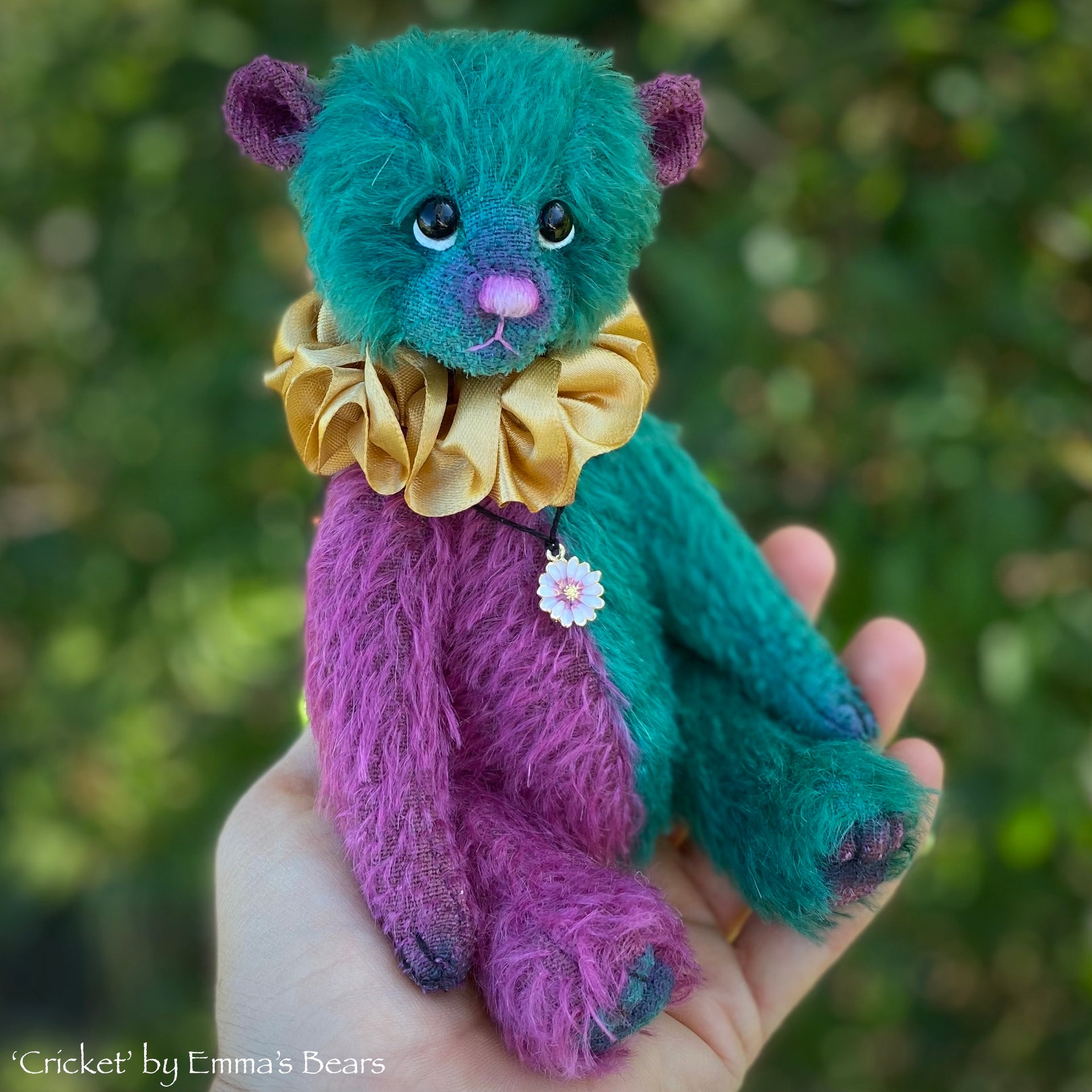 Cricket - 8" Two Tone Mohair Artist Bear by Emma's Bears - OOAK