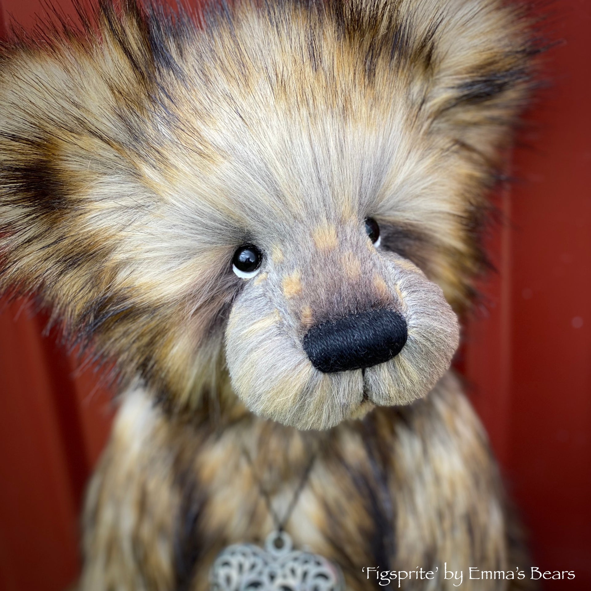 Figsprite - 17.5" skinny faux fur bear by Emmas Bears - OOAK