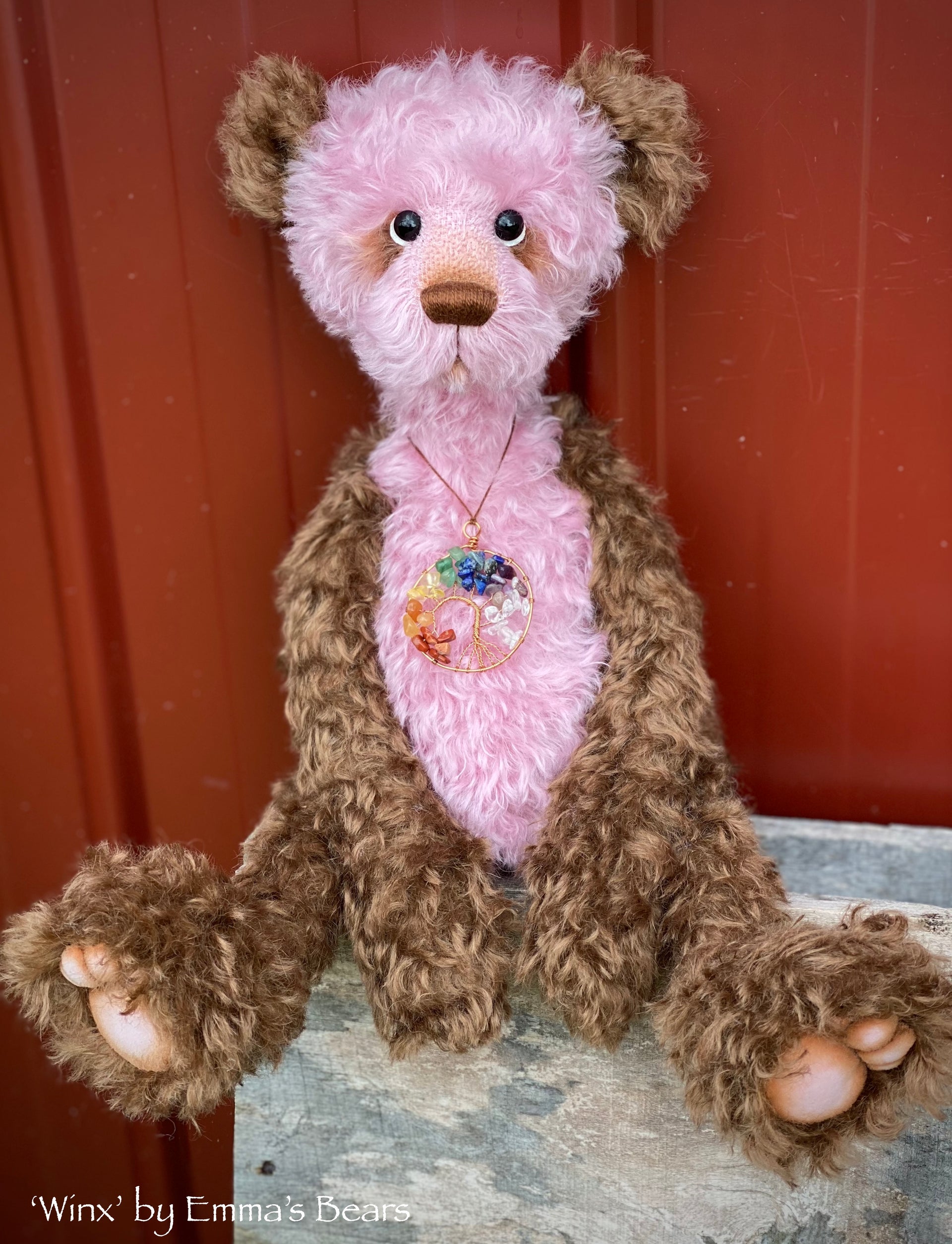 Winx - 17" skinny kid mohair bear by Emmas Bears - OOAK