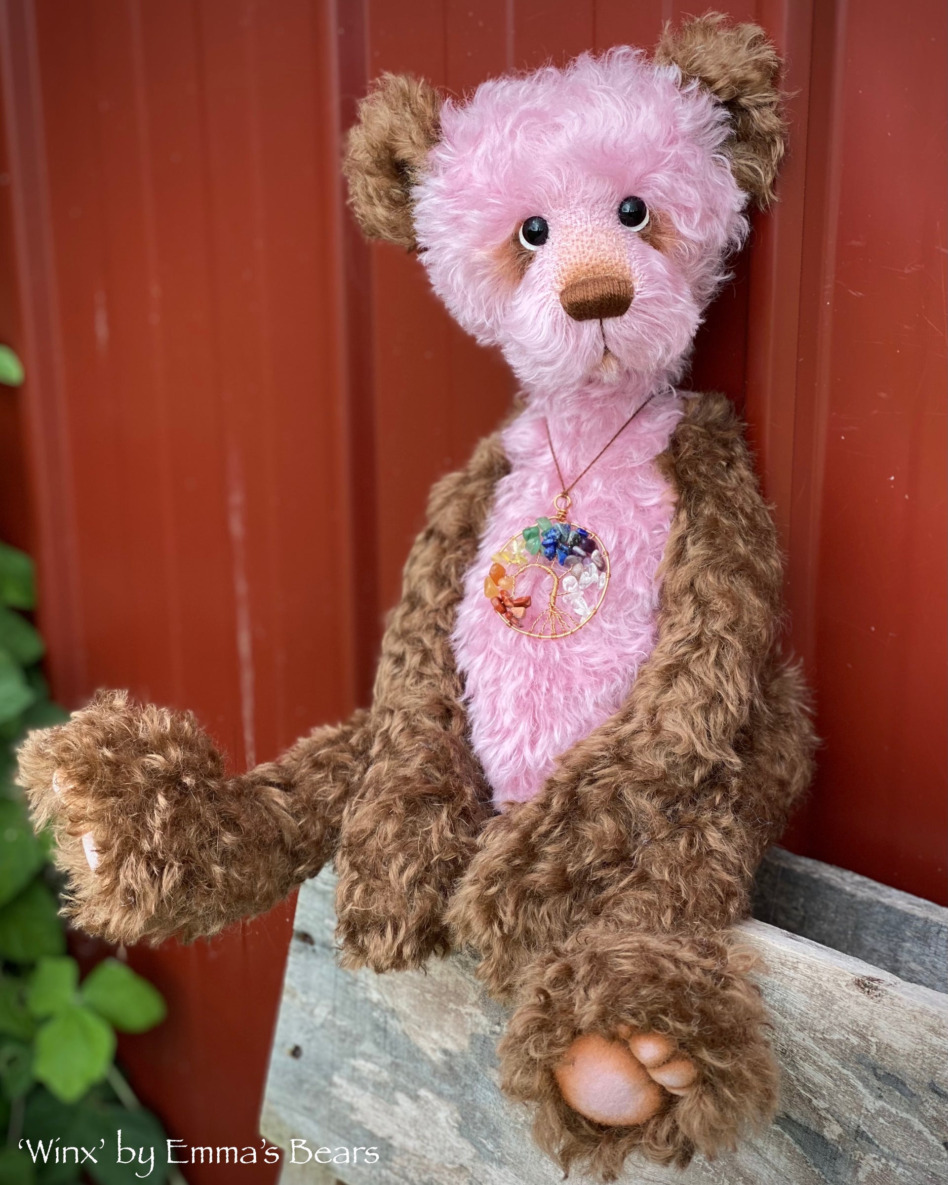 Winx - 17" skinny kid mohair bear by Emmas Bears - OOAK