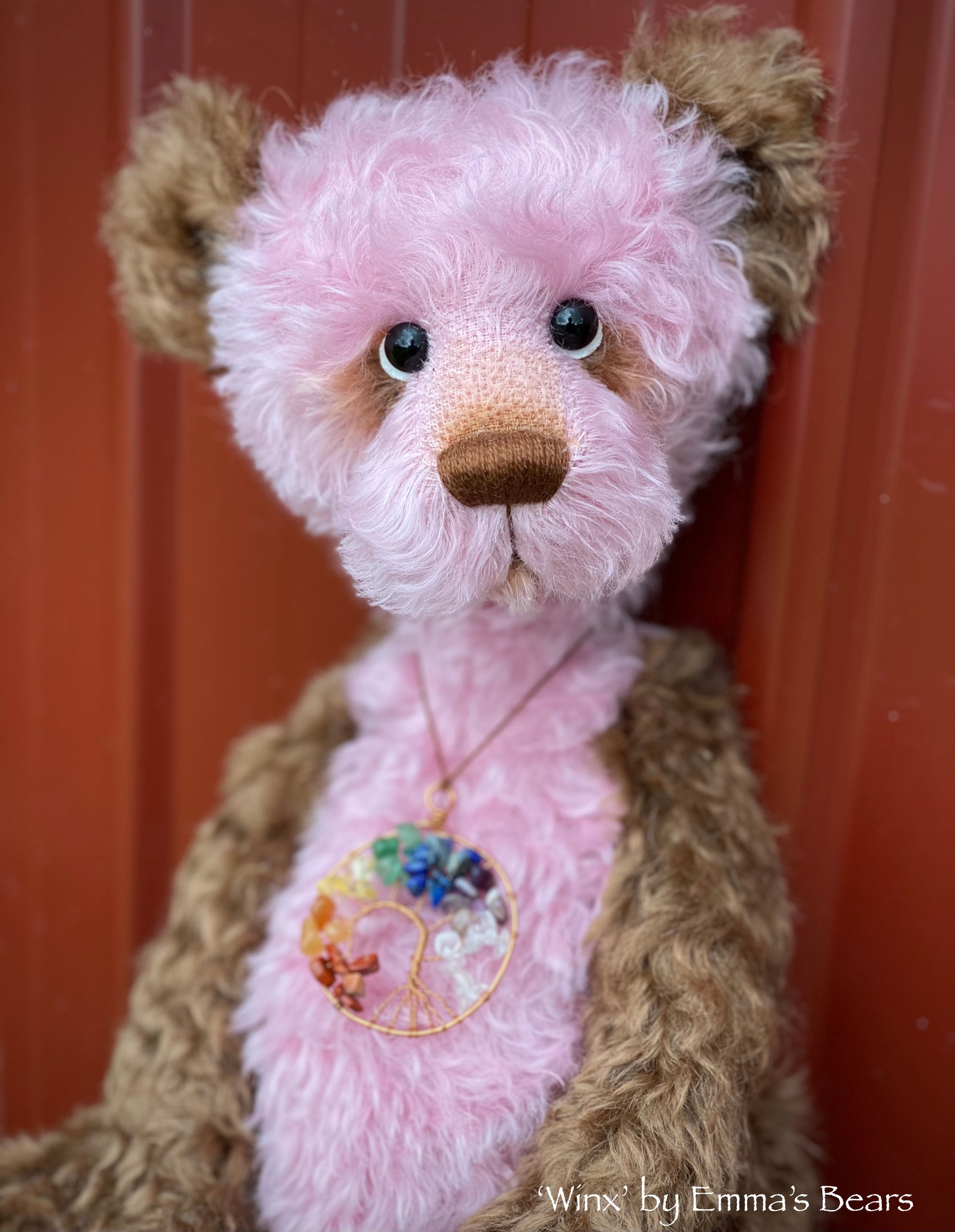 Winx - 17" skinny kid mohair bear by Emmas Bears - OOAK