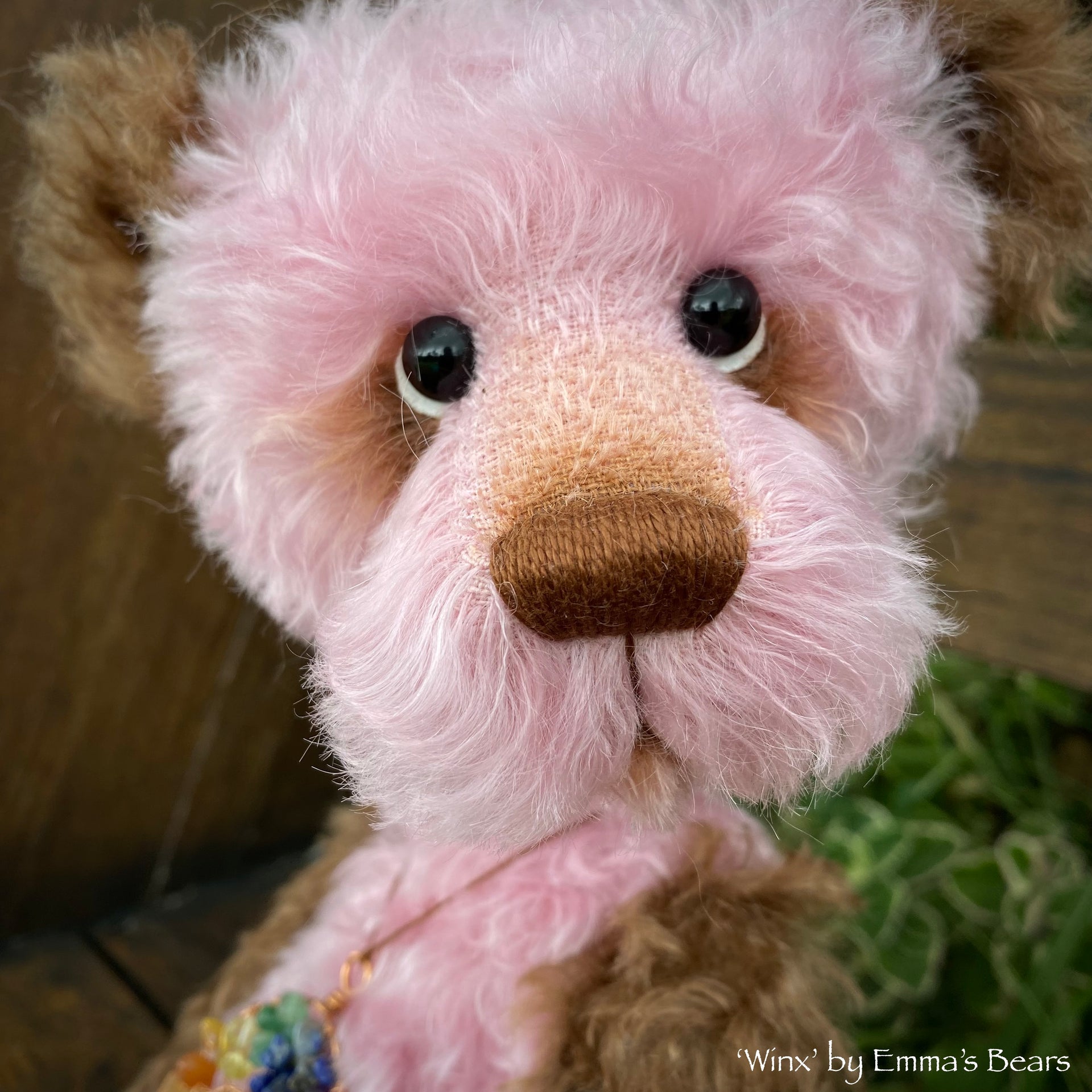 Winx - 17" skinny kid mohair bear by Emmas Bears - OOAK