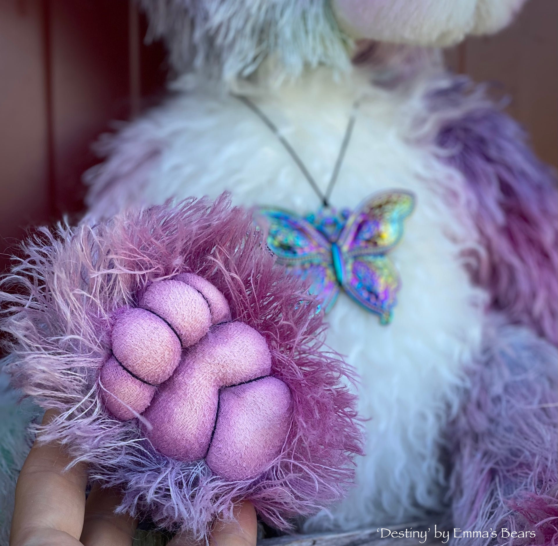 Destiny - 18" Hand-dyed Mohair Artist Bear by Emmas Bears - OOAK
