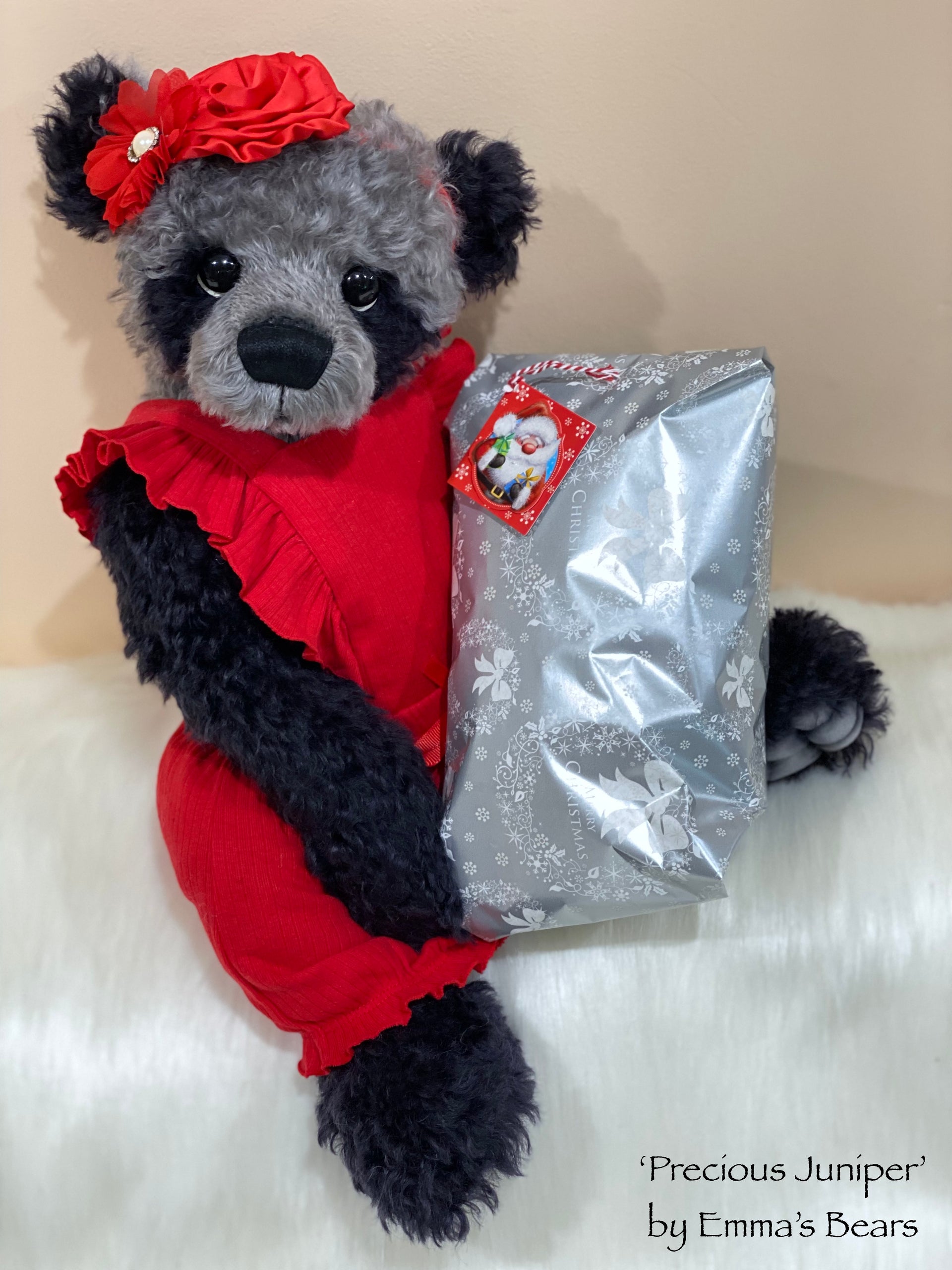 'Precious Juniper' - 21" Christmas 2021 Kid Mohair Artist Baby Bear by Emma's Bears - OOAK