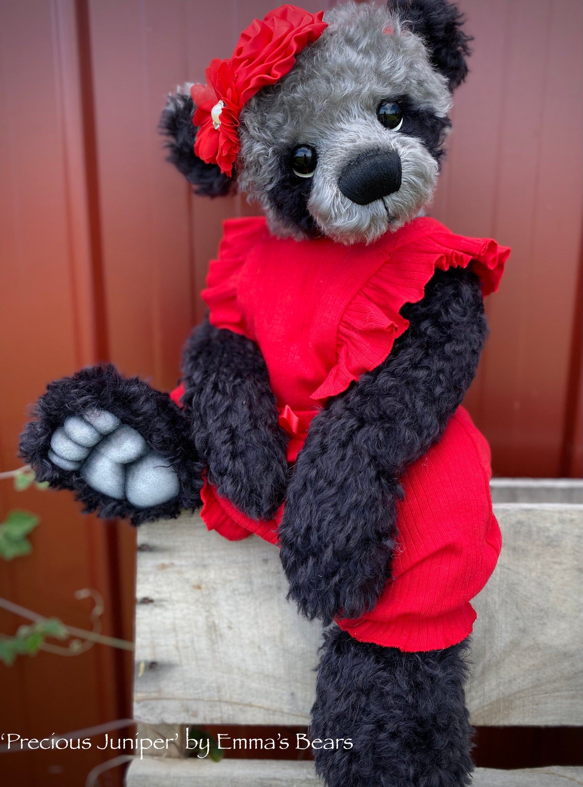 'Precious Juniper' - 21" Christmas 2021 Kid Mohair Artist Baby Bear by Emma's Bears - OOAK