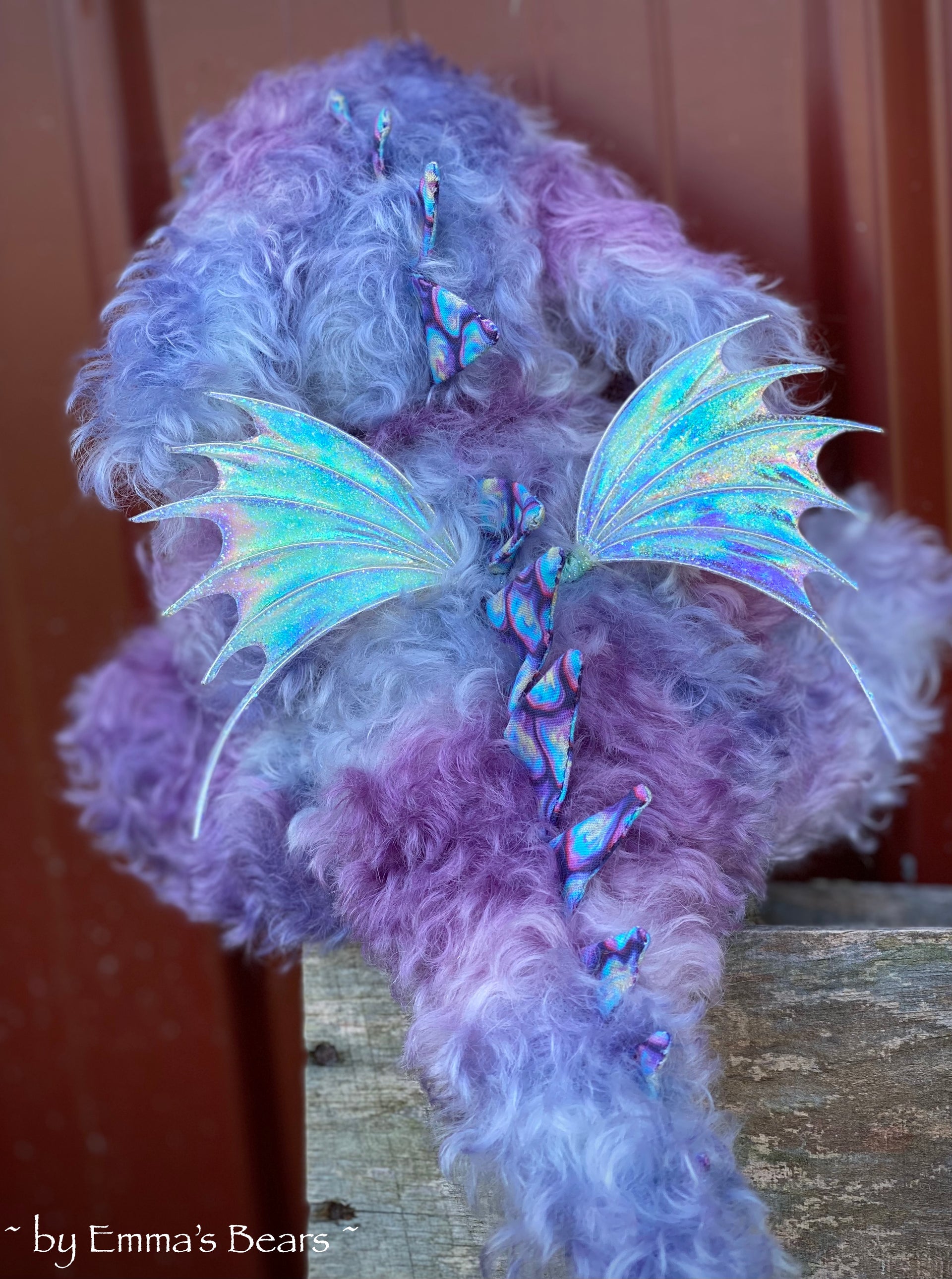 Custom Baby Dragon - 12" kid mohair Artist Baby Dragon by Emmas Bears - OOAK