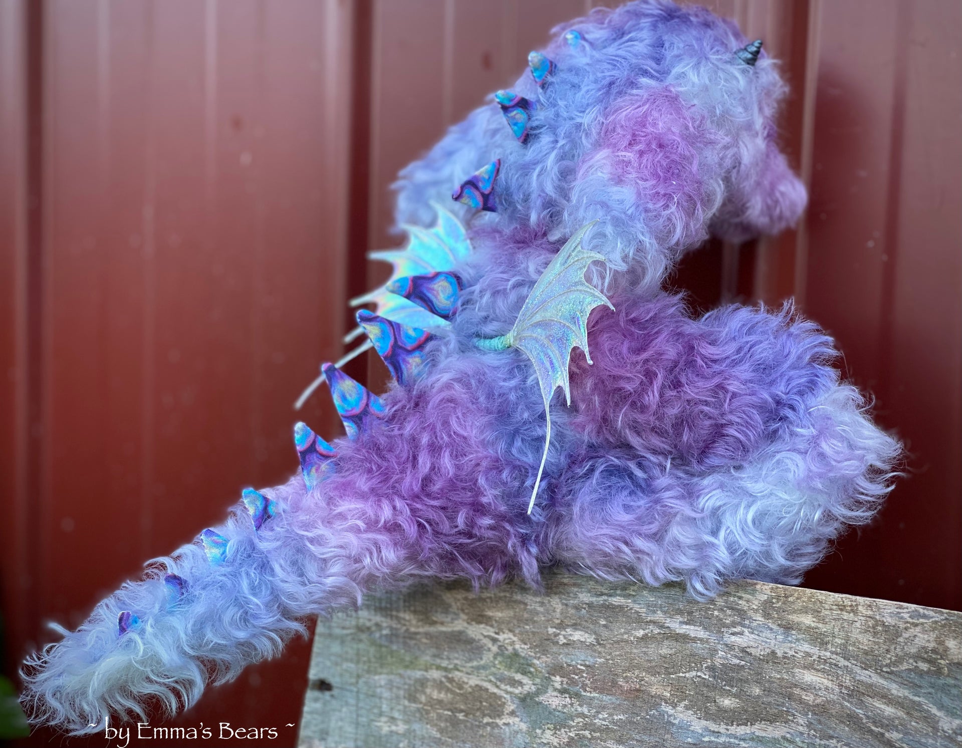 Custom Baby Dragon - 12" kid mohair Artist Baby Dragon by Emmas Bears - OOAK