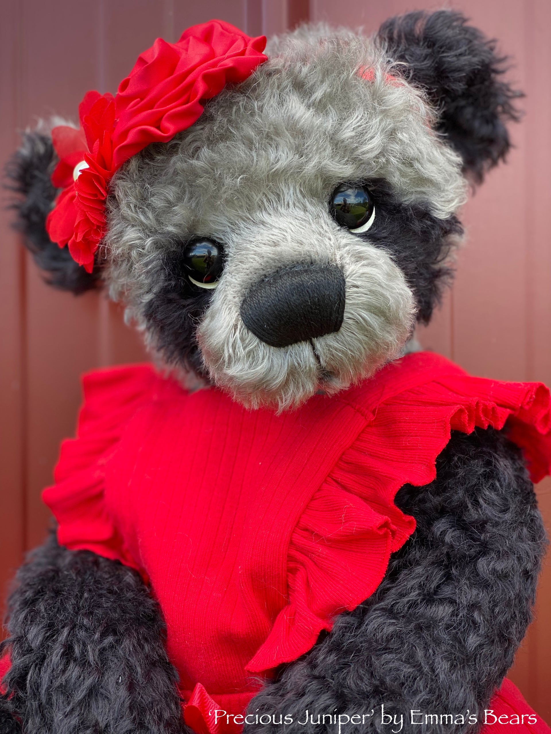 'Precious Juniper' - 21" Christmas 2021 Kid Mohair Artist Baby Bear by Emma's Bears - OOAK