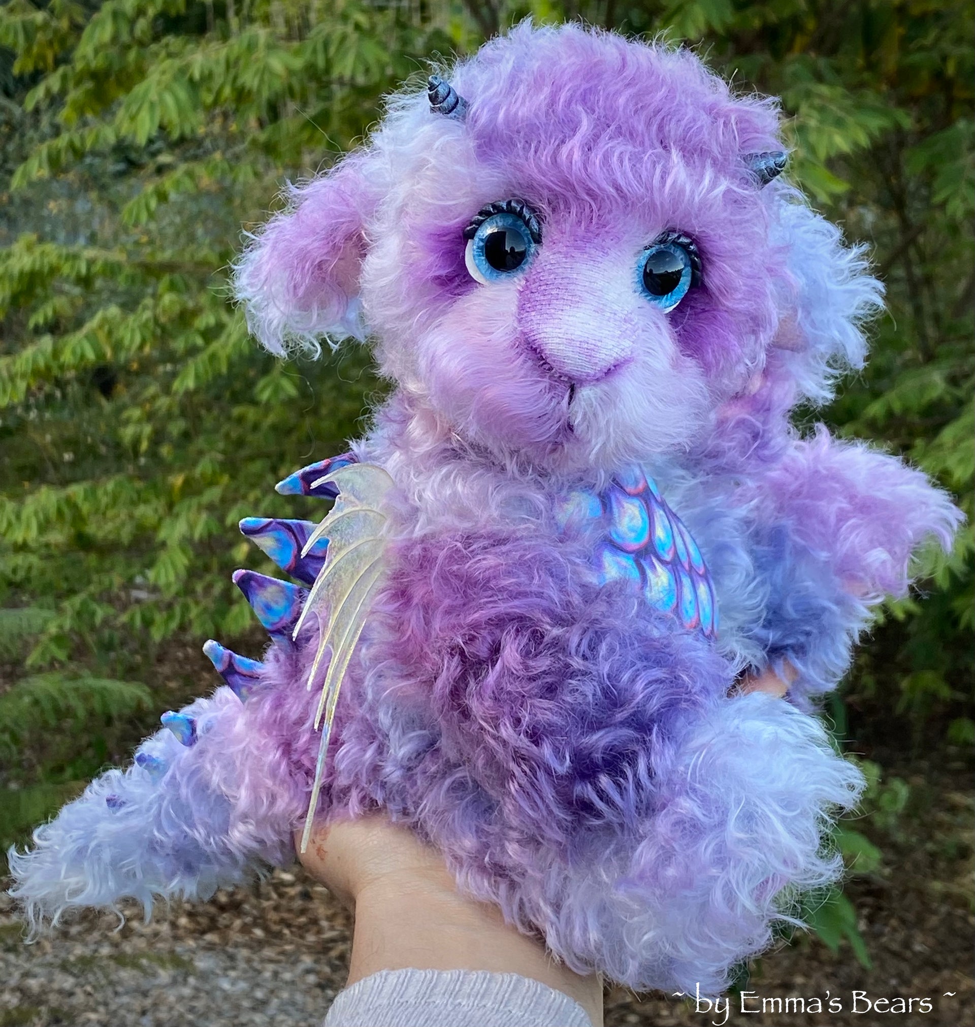 Custom Baby Dragon - 12" kid mohair Artist Baby Dragon by Emmas Bears - OOAK