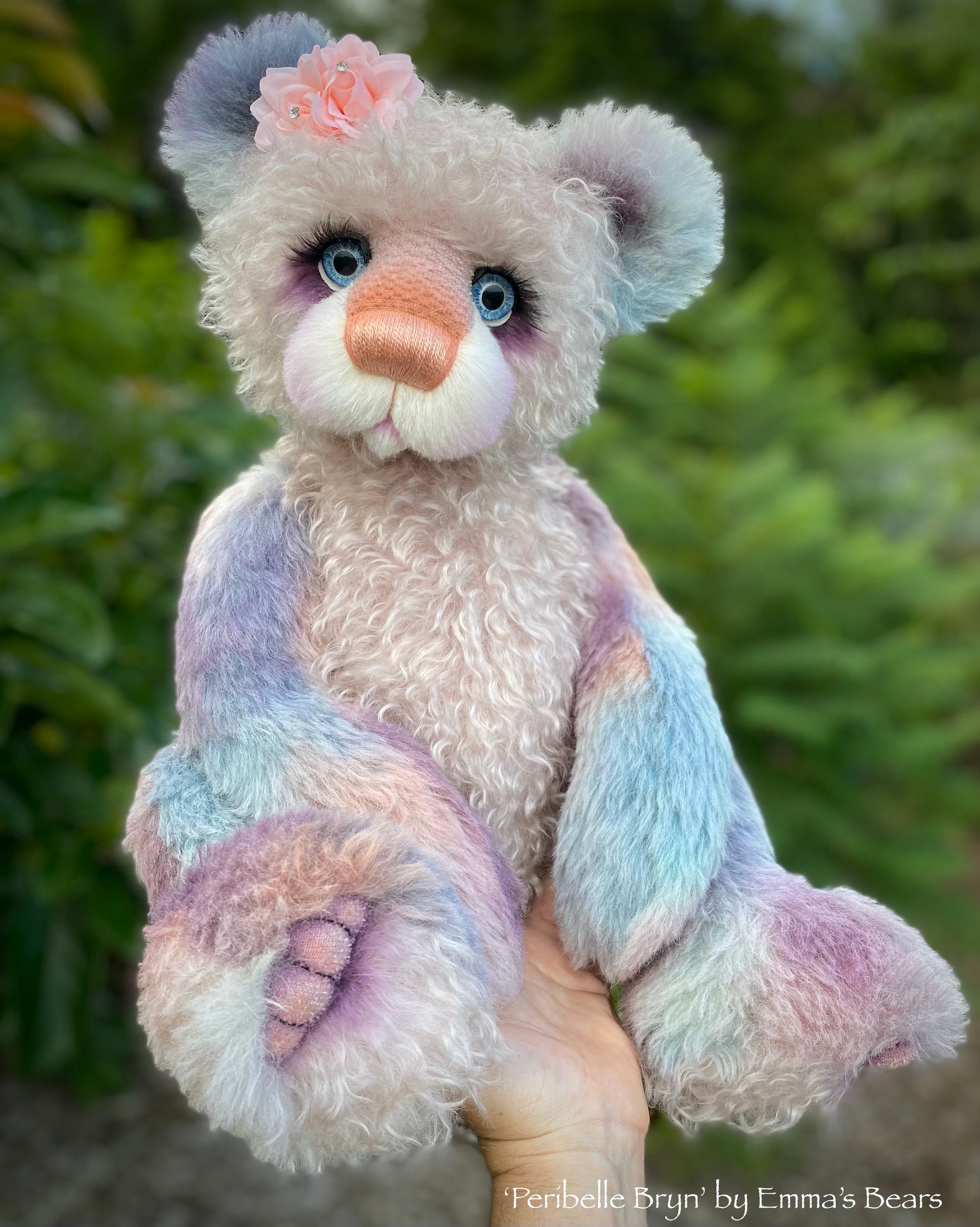 Peribelle Bryn - 21" Hand-Dyed Alpaca Artist Bear by Emma's Bears - OOAK