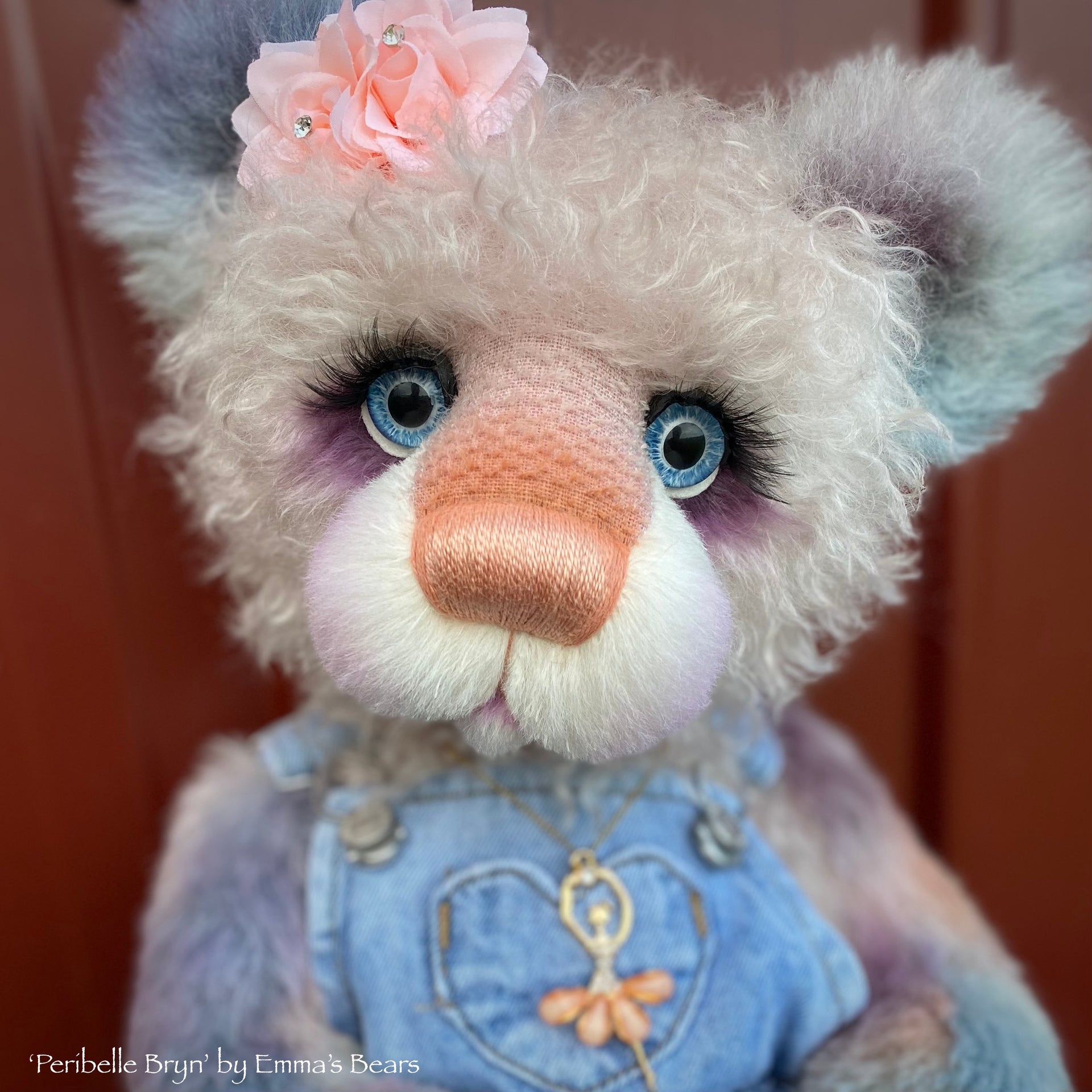 Peribelle Bryn - 21" Hand-Dyed Alpaca Artist Bear by Emma's Bears - OOAK