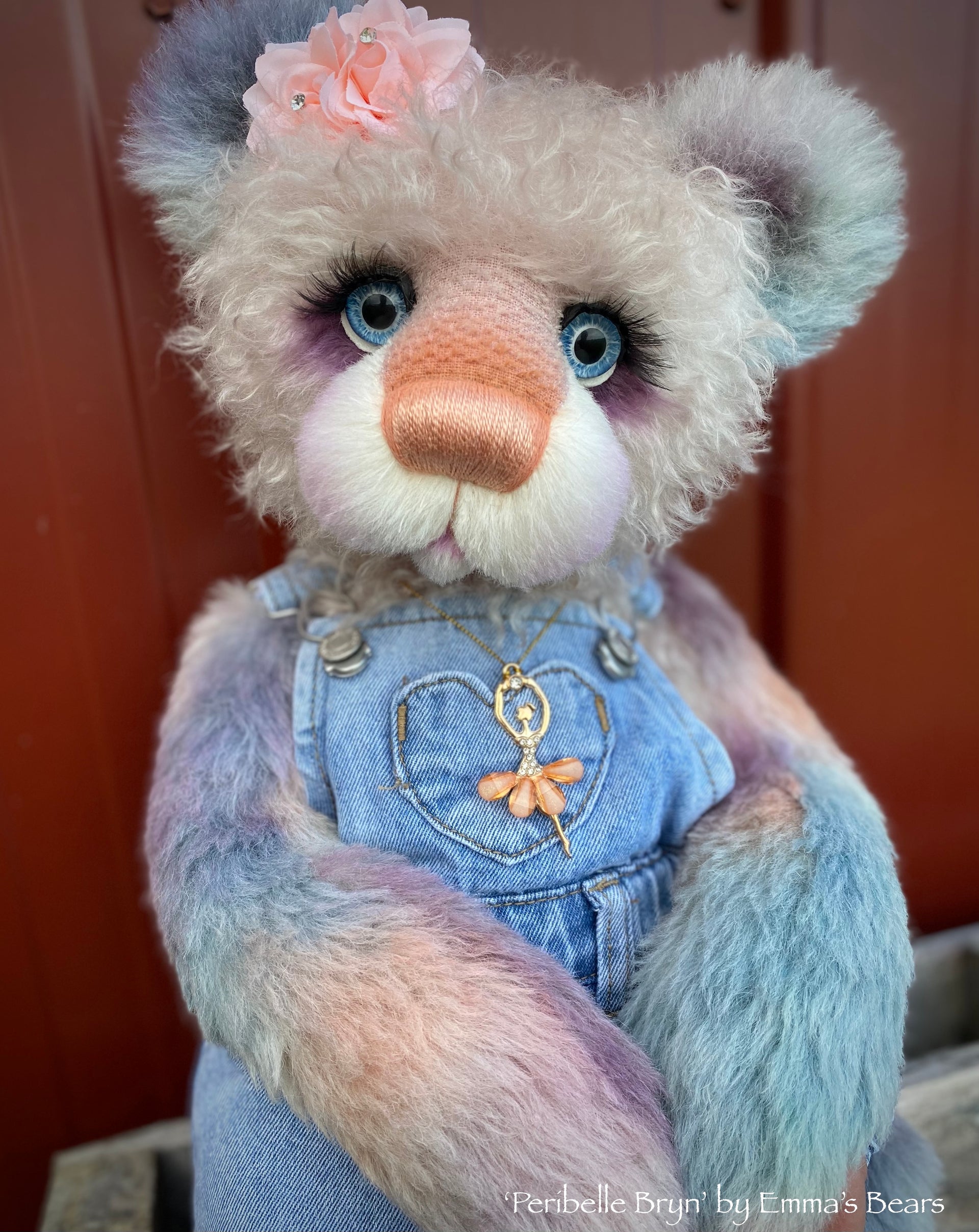 Peribelle Bryn - 21" Hand-Dyed Alpaca Artist Bear by Emma's Bears - OOAK