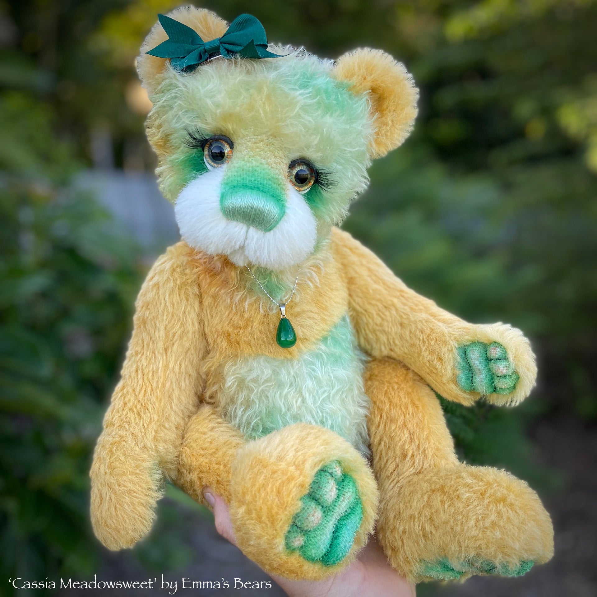 Cassia Meadowsweet - 18" Hand-Dyed Mohair Artist Bear by Emma's Bears - OOAK