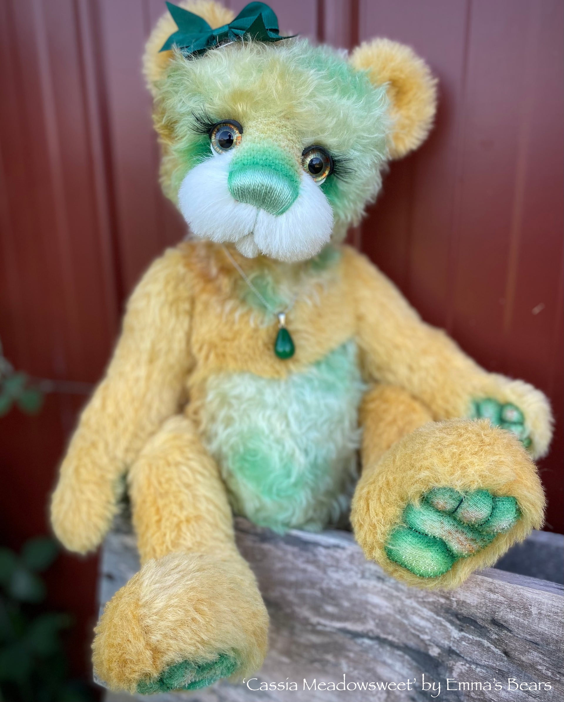 Cassia Meadowsweet - 18" Hand-Dyed Mohair Artist Bear by Emma's Bears - OOAK