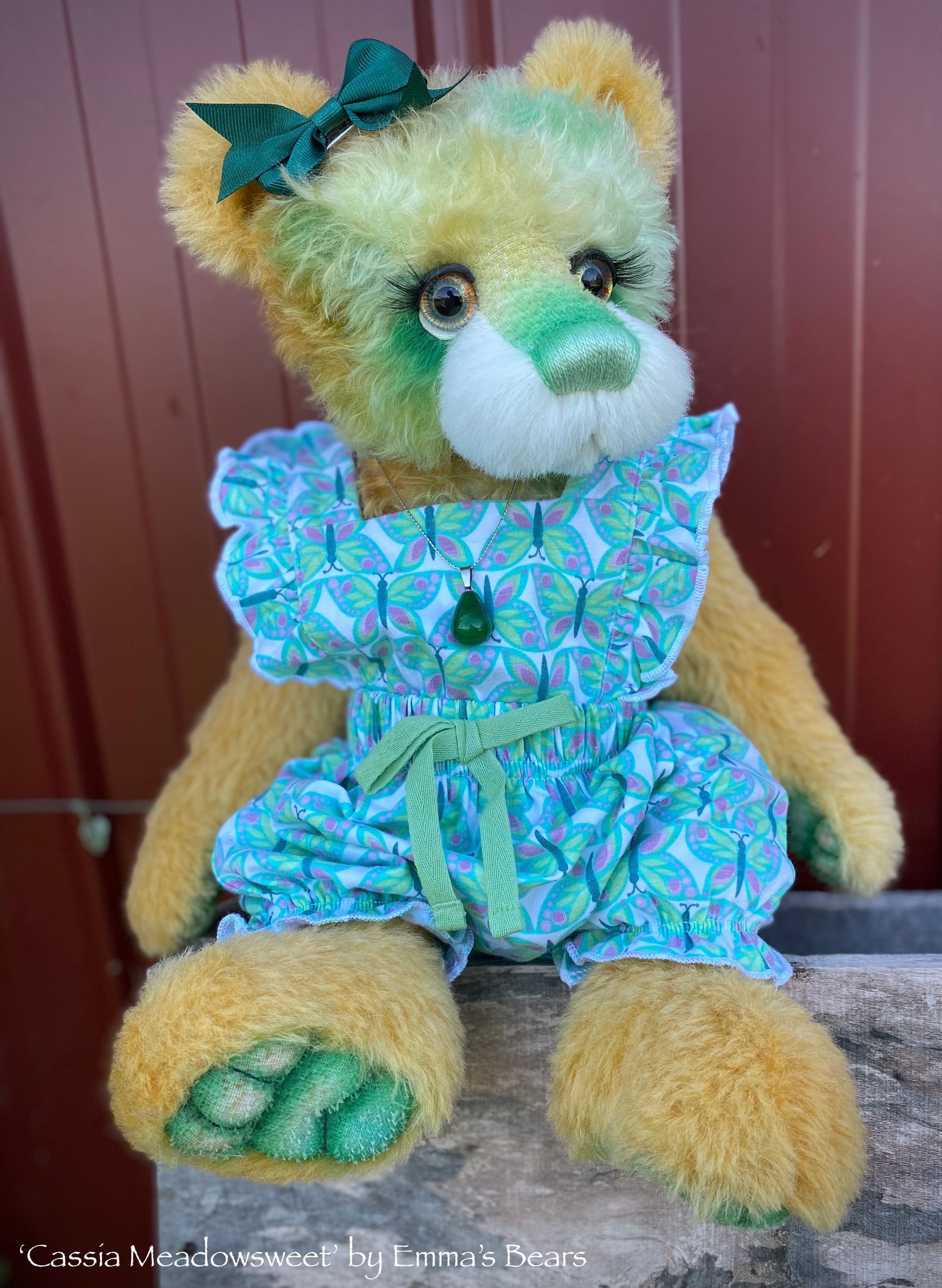 Cassia Meadowsweet - 18" Hand-Dyed Mohair Artist Bear by Emma's Bears - OOAK