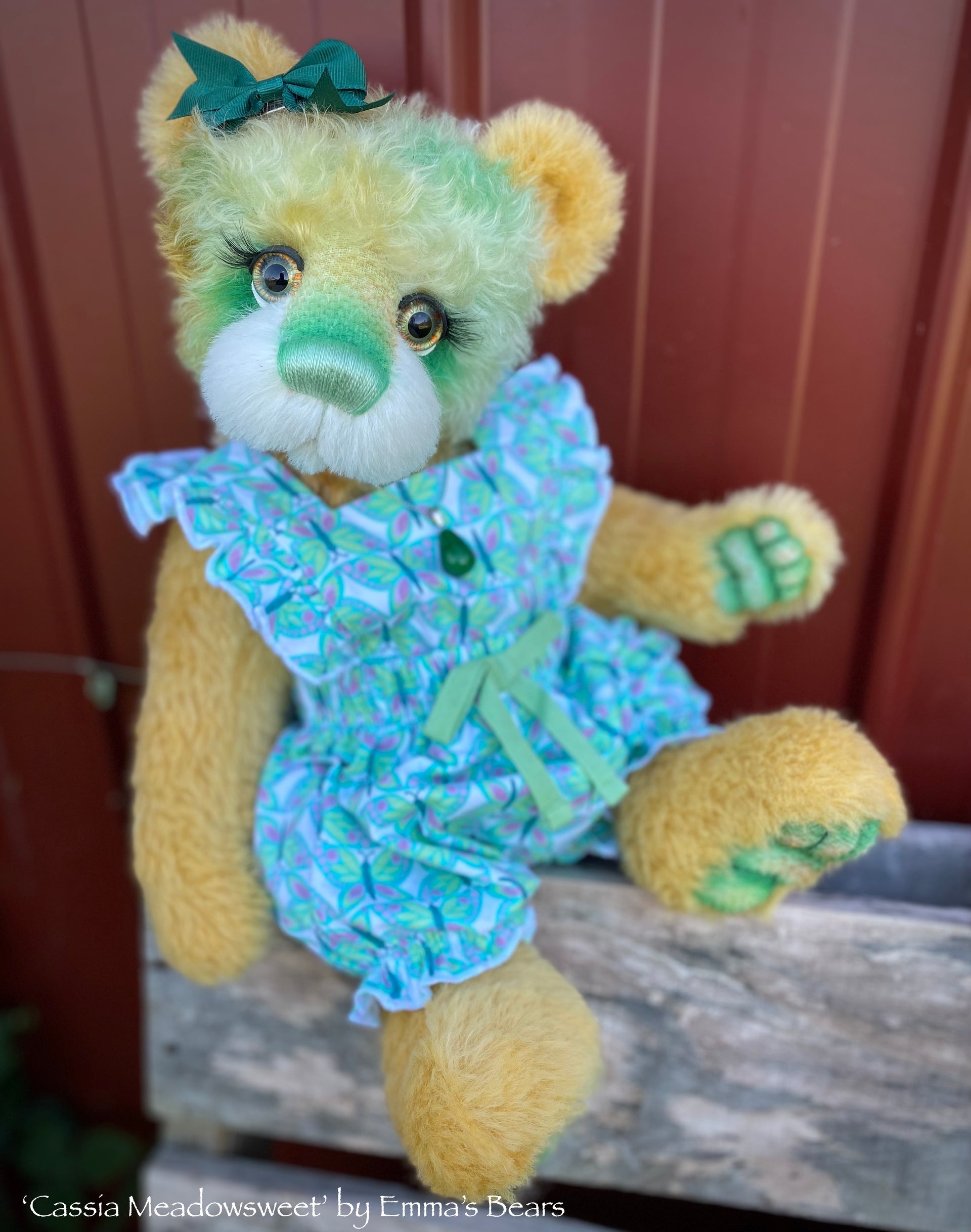 Cassia Meadowsweet - 18" Hand-Dyed Mohair Artist Bear by Emma's Bears - OOAK