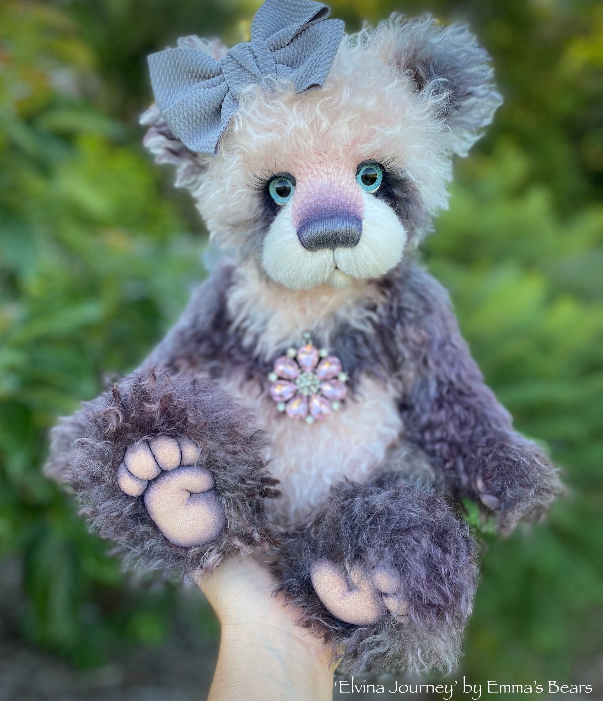 Elvina Journey - 18" Hand-Dyed Mohair Artist Bear by Emma's Bears - OOAK