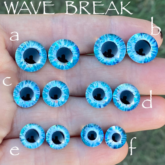 Hand Painted Eyes - Wave Break