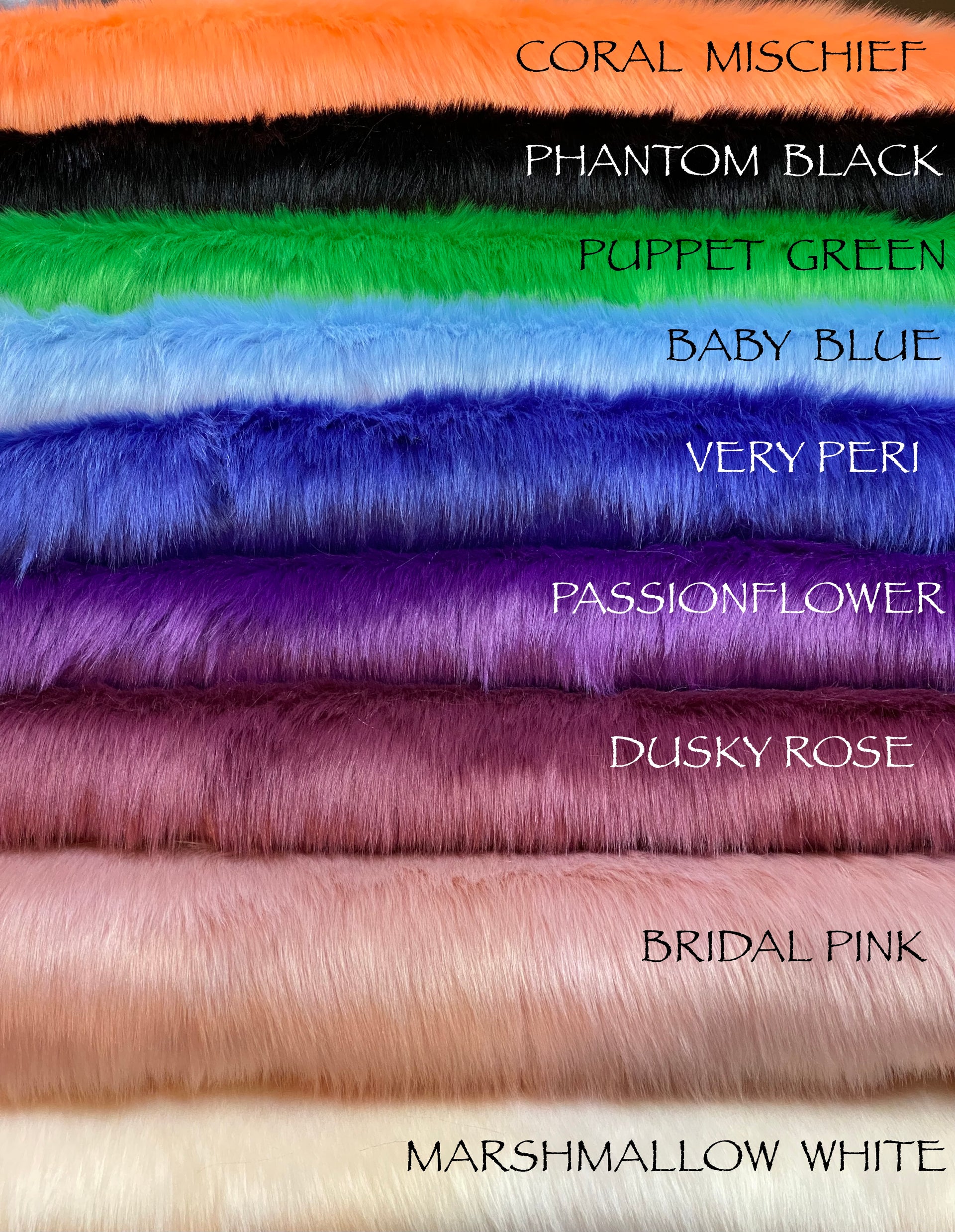 Very Peri - Luxury Heavy Pile Faux Fur - Late 2022 Range