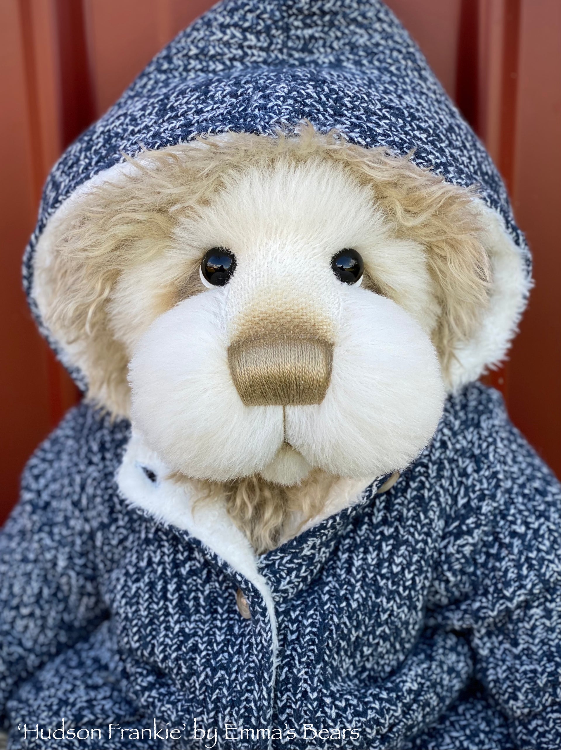 Hudson Frankie - 21" Faux Fur and Alpaca Artist Bear by Emma's Bears - OOAK